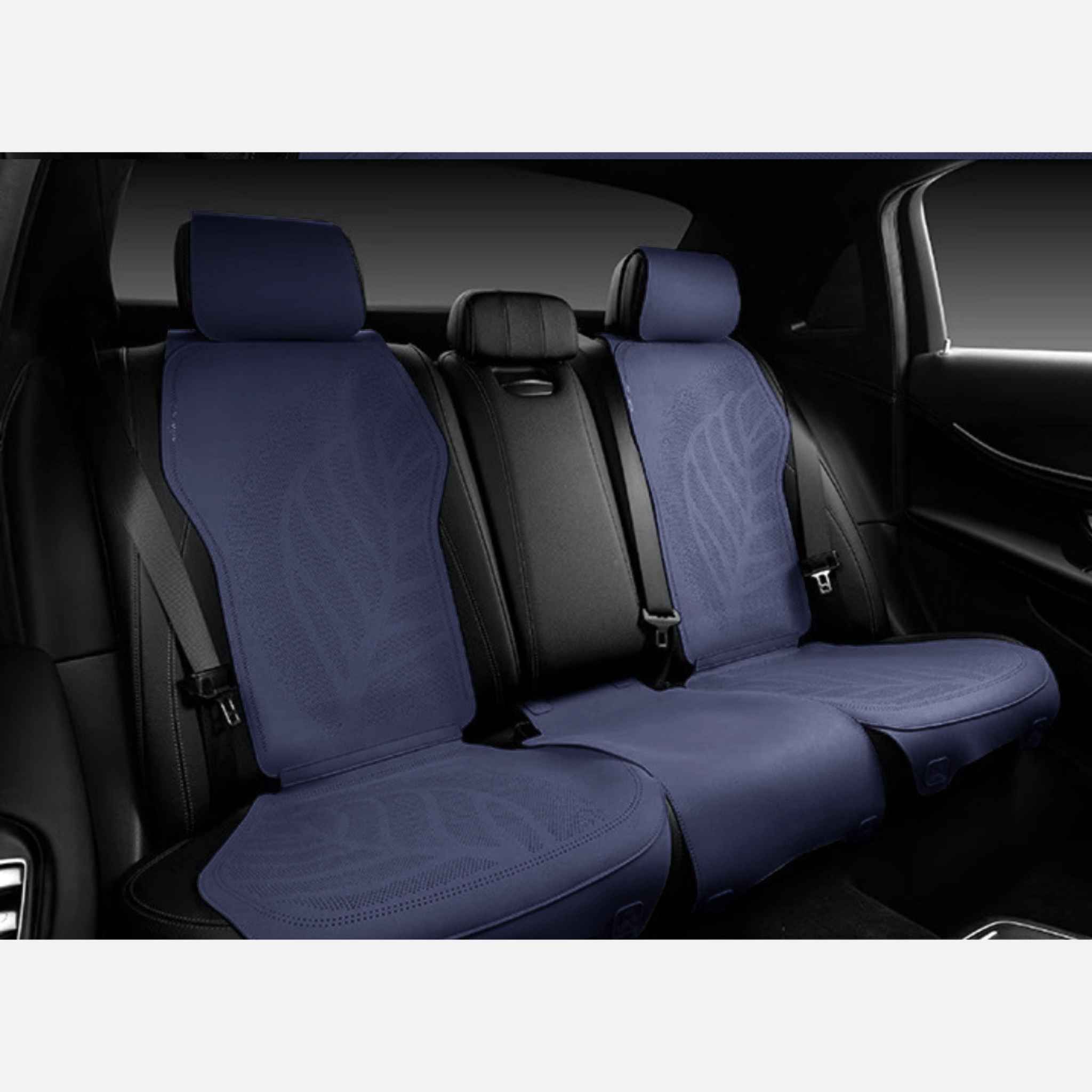 Luxus SeatSkin™ Suede Leaf Seat Covers | Midnight Blue