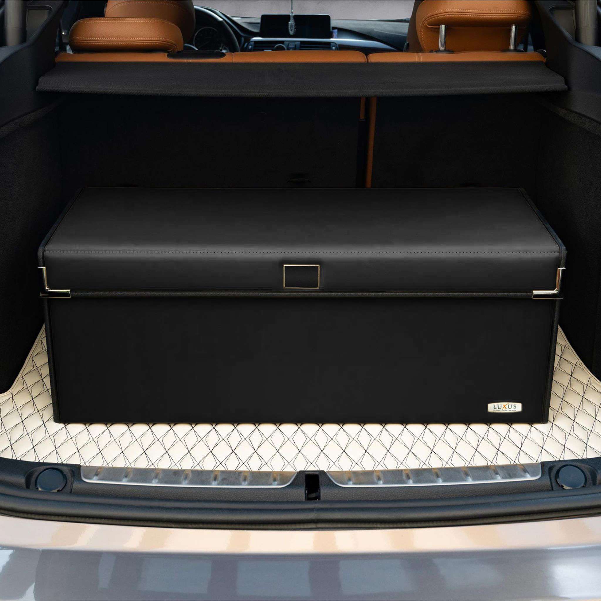 Luxus Premium Seamless Trunk Organizer | Black