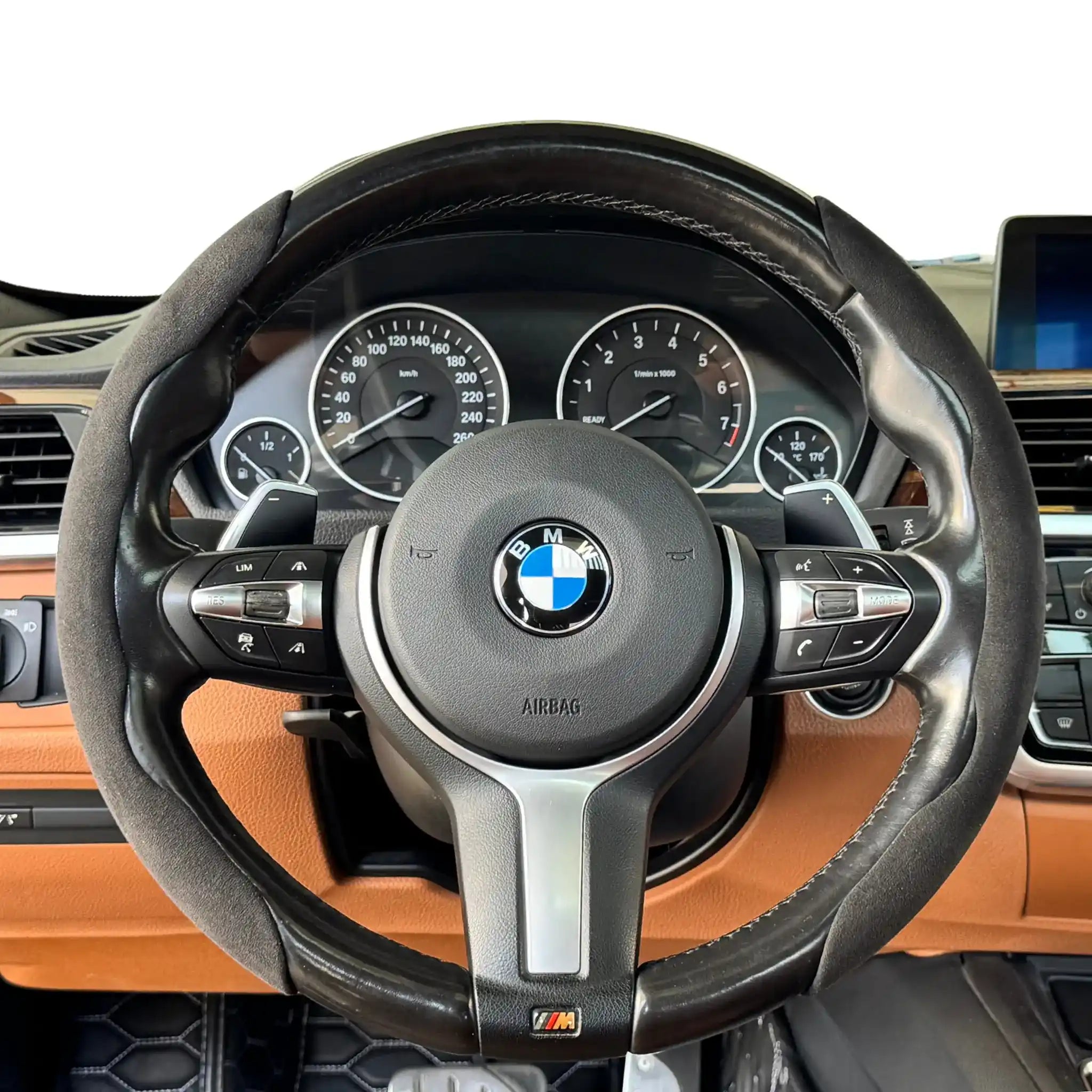 Luxus Alcantara Minimalist Steering Wheel Cover - Corsa Grip - Nero