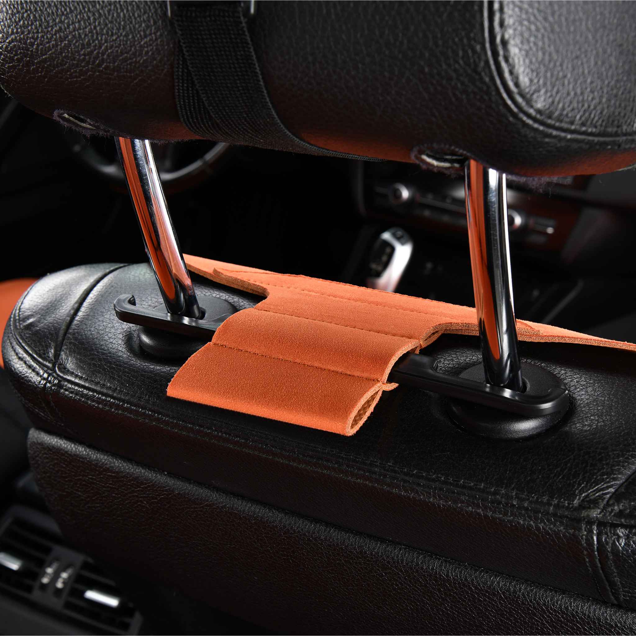 Luxus SeatSkin™ Diamond Suede Seat Covers | Lava Orange