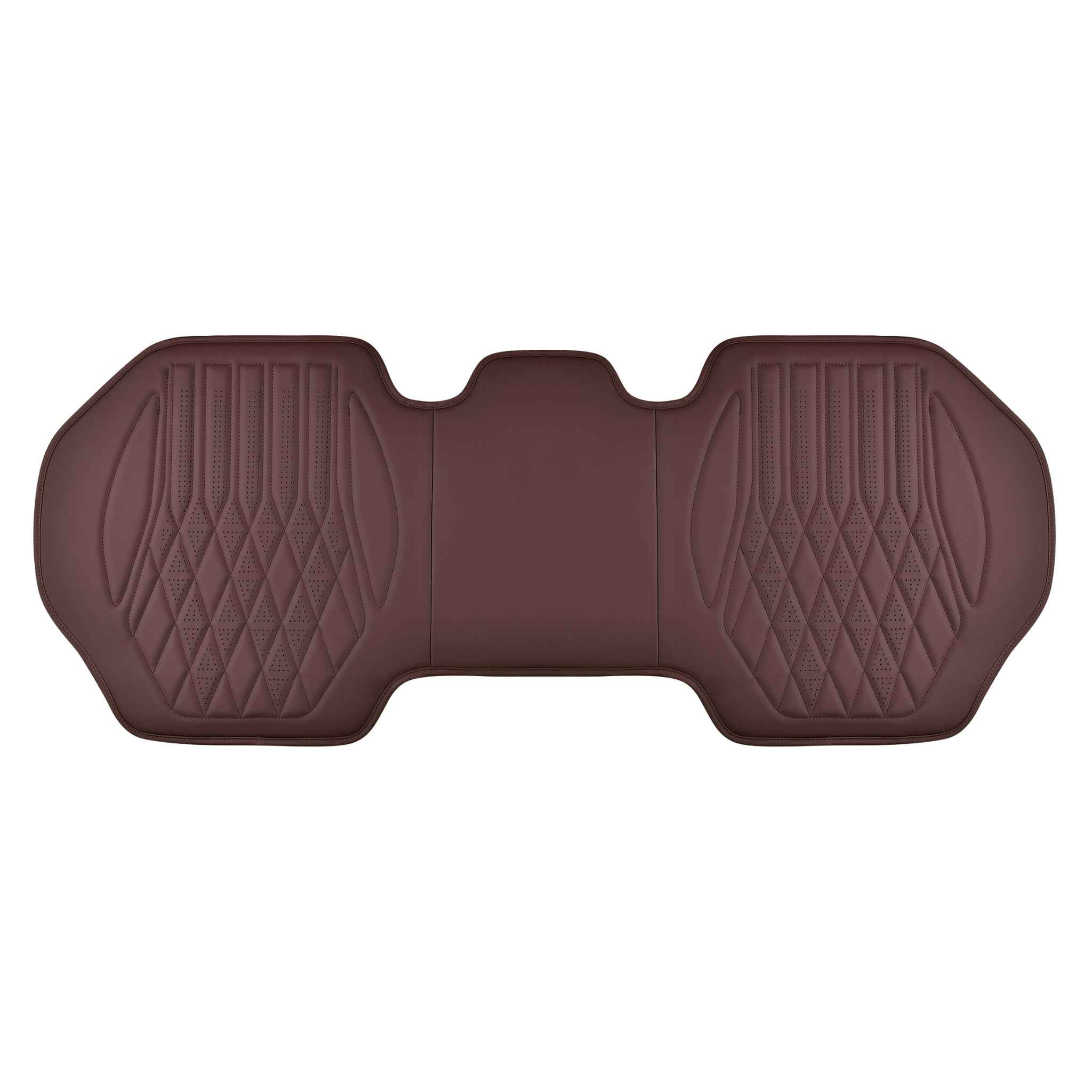 Luxus VeilFit™ Diamond Vegan Leather Seat Covers | Caramel Brown