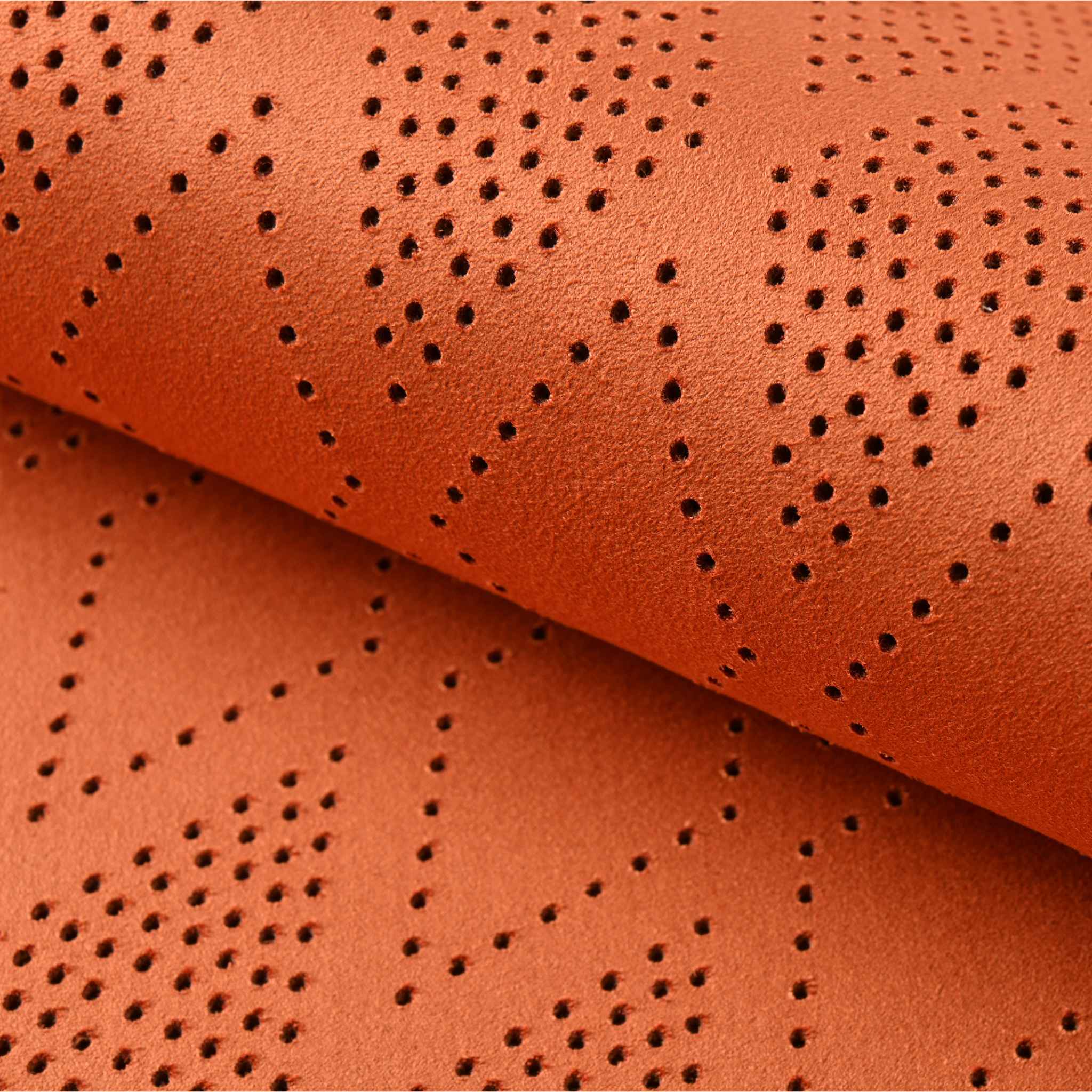 Luxus SeatSkin™ Diamond Suede Seat Covers | Lava Orange