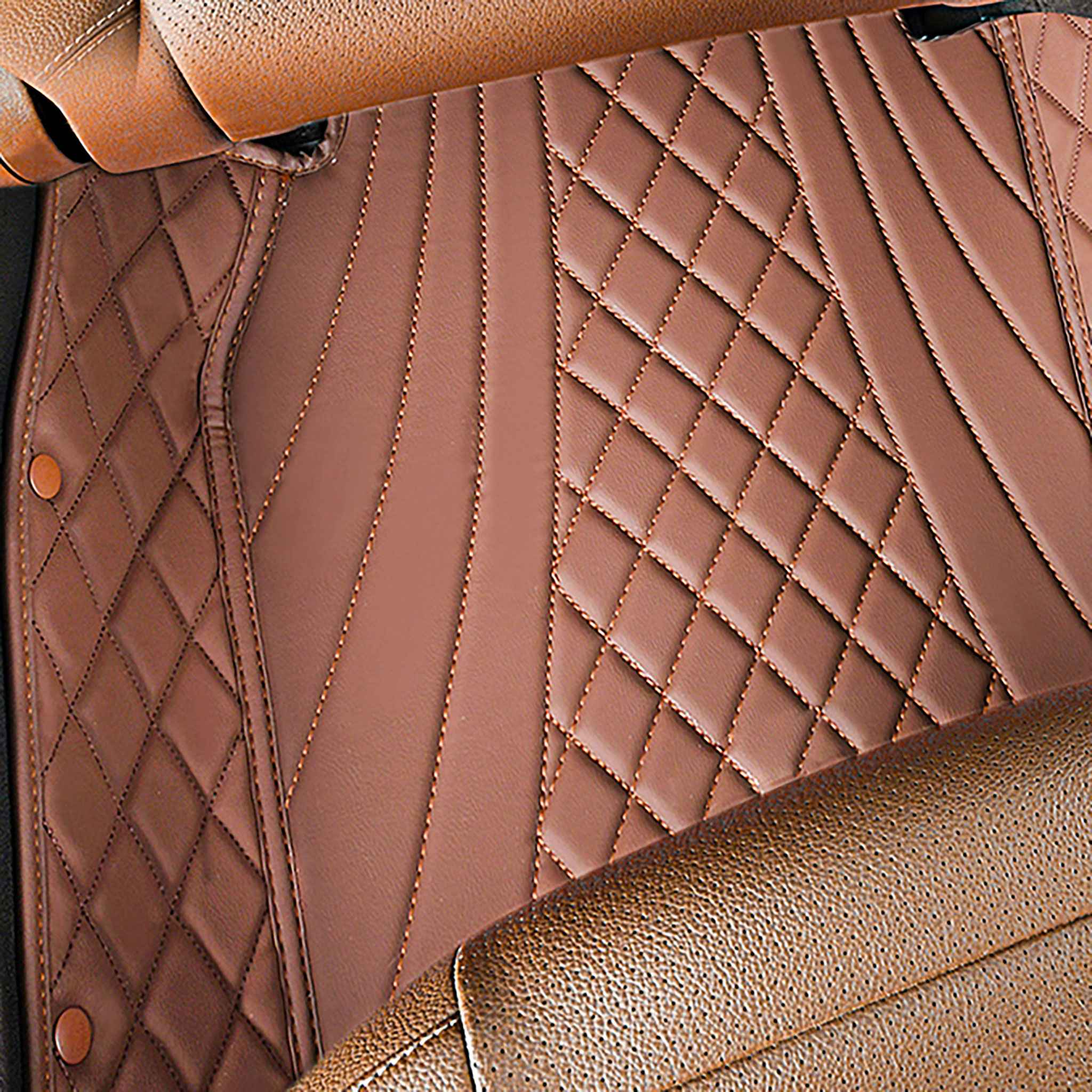 Luxus Exclusive Hybrid Custom Car Mats Set | Chocolate Brown