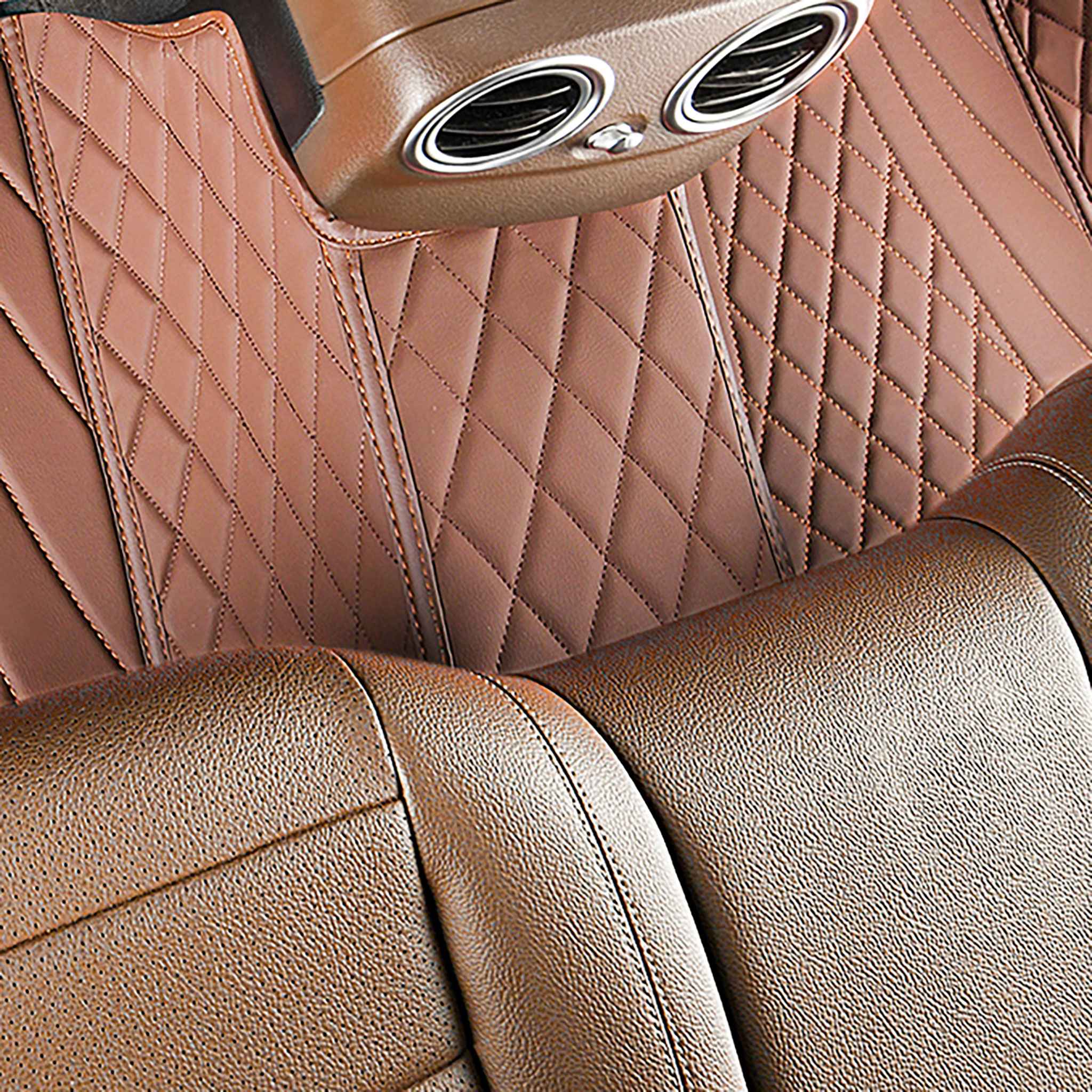 Luxus Exclusive Hybrid Custom Car Mats Set | Chocolate Brown