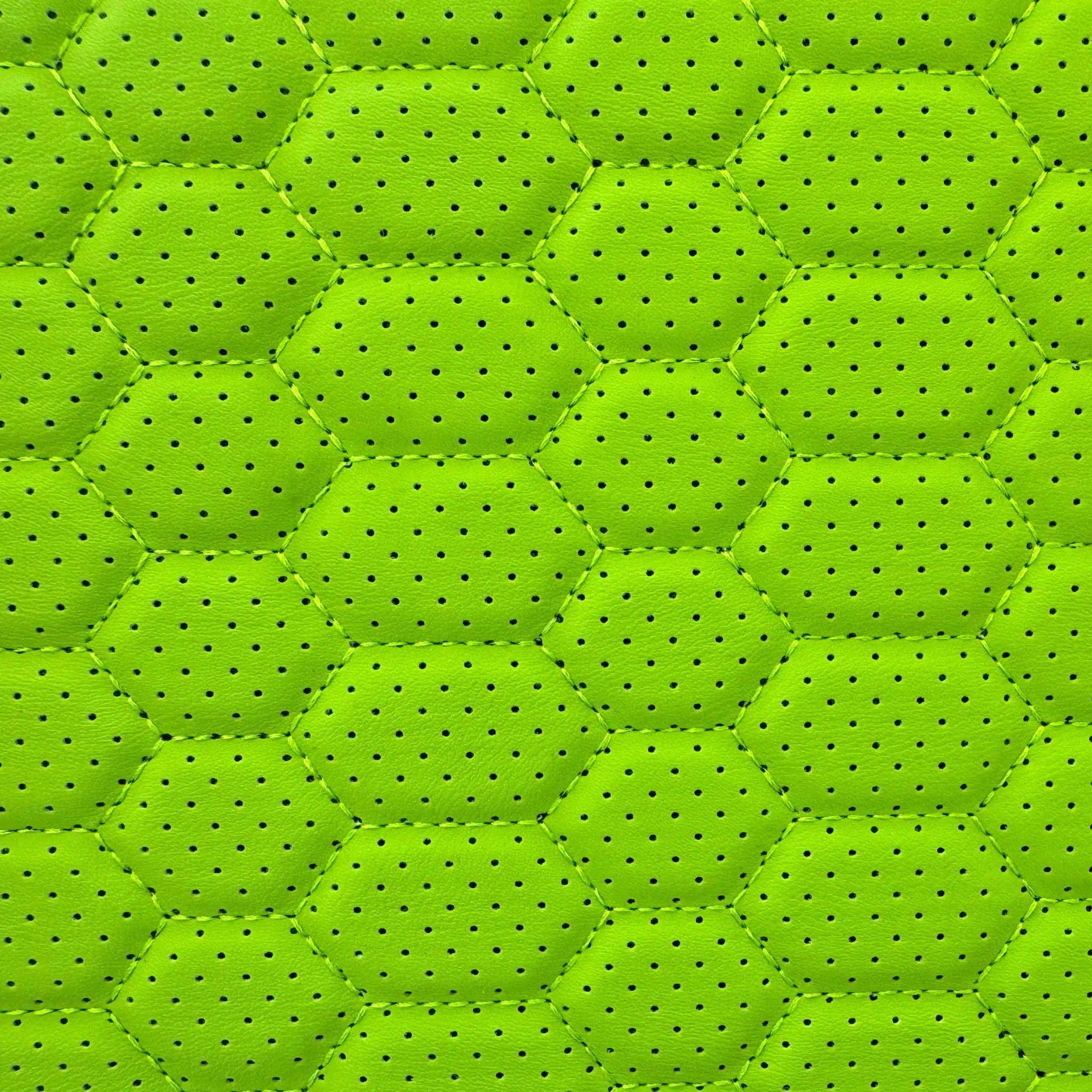 Luxus Premium Trunk Organizer | Lime Green Honeycomb Stitching