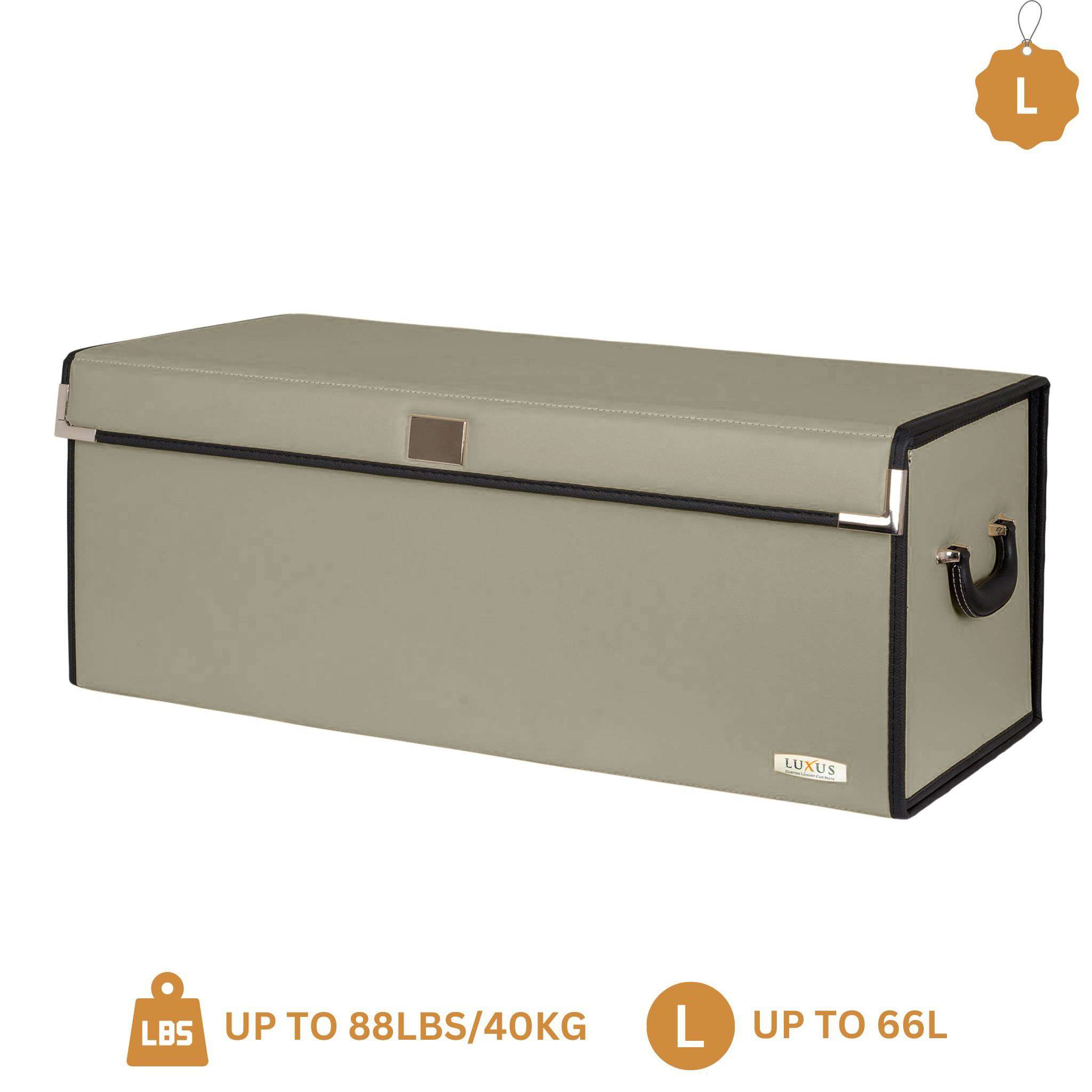 Luxus Premium Seamless Trunk Organizer | Gray