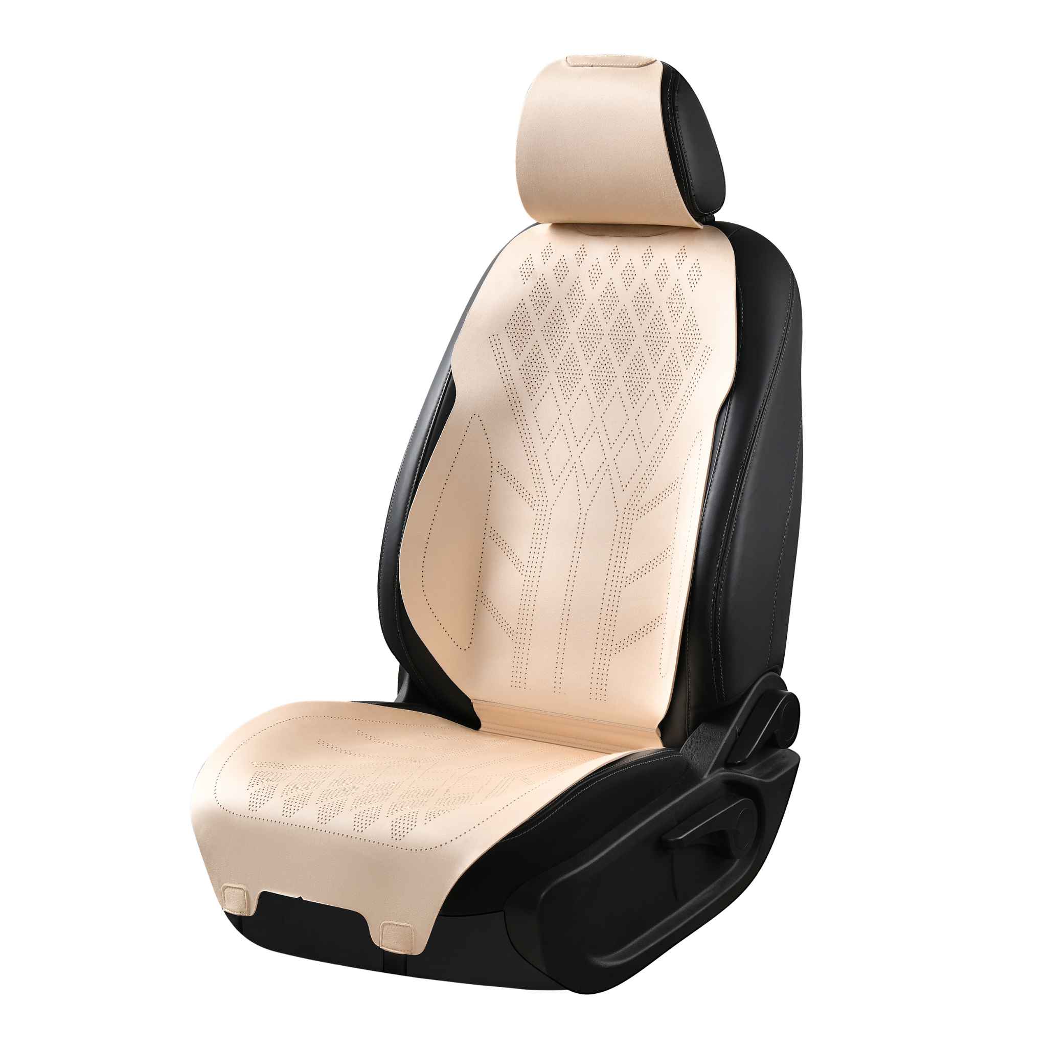 Luxus SeatSkin™ Diamond Suede Seat Covers | Cream Beige