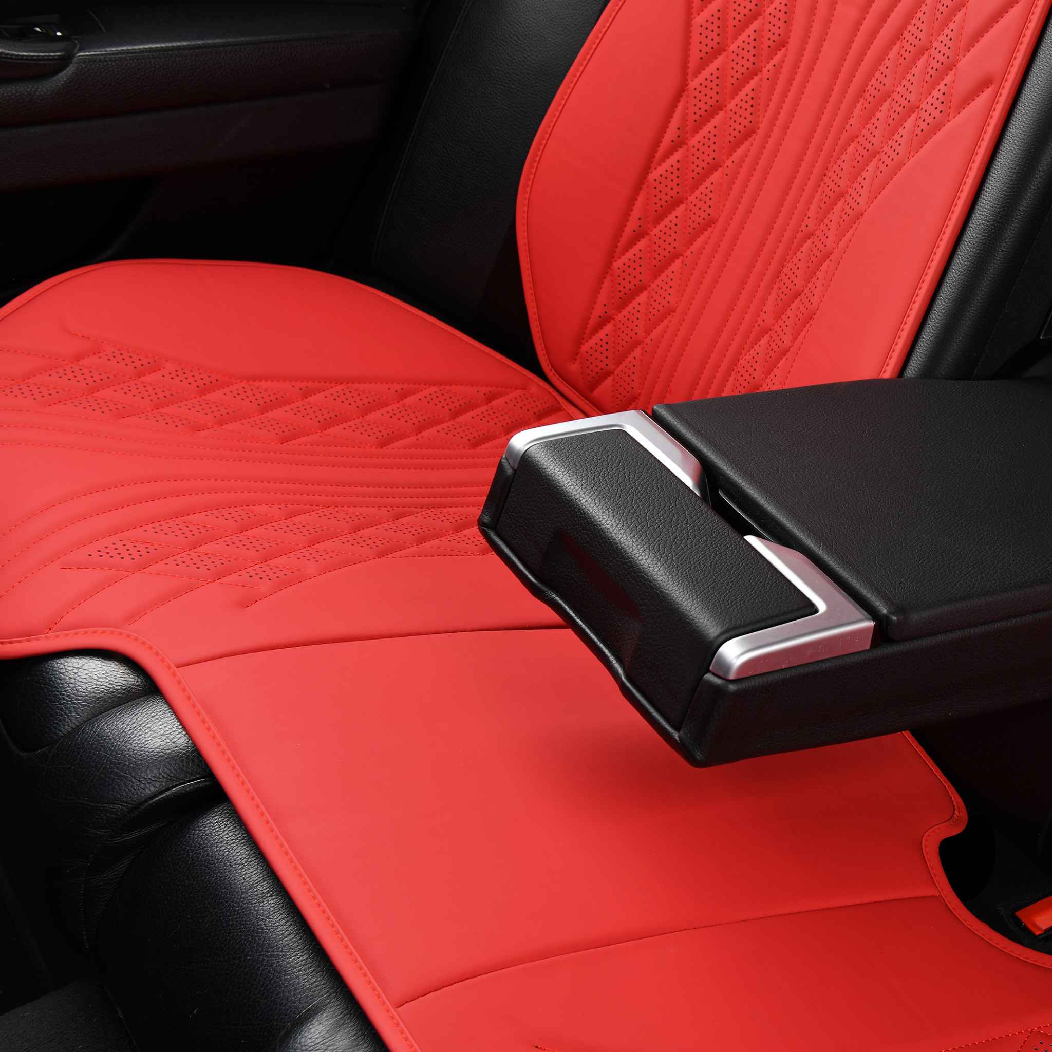 Luxus SeatSkin™ Flow Vegan Leather Seat Covers | Caramel Brown
