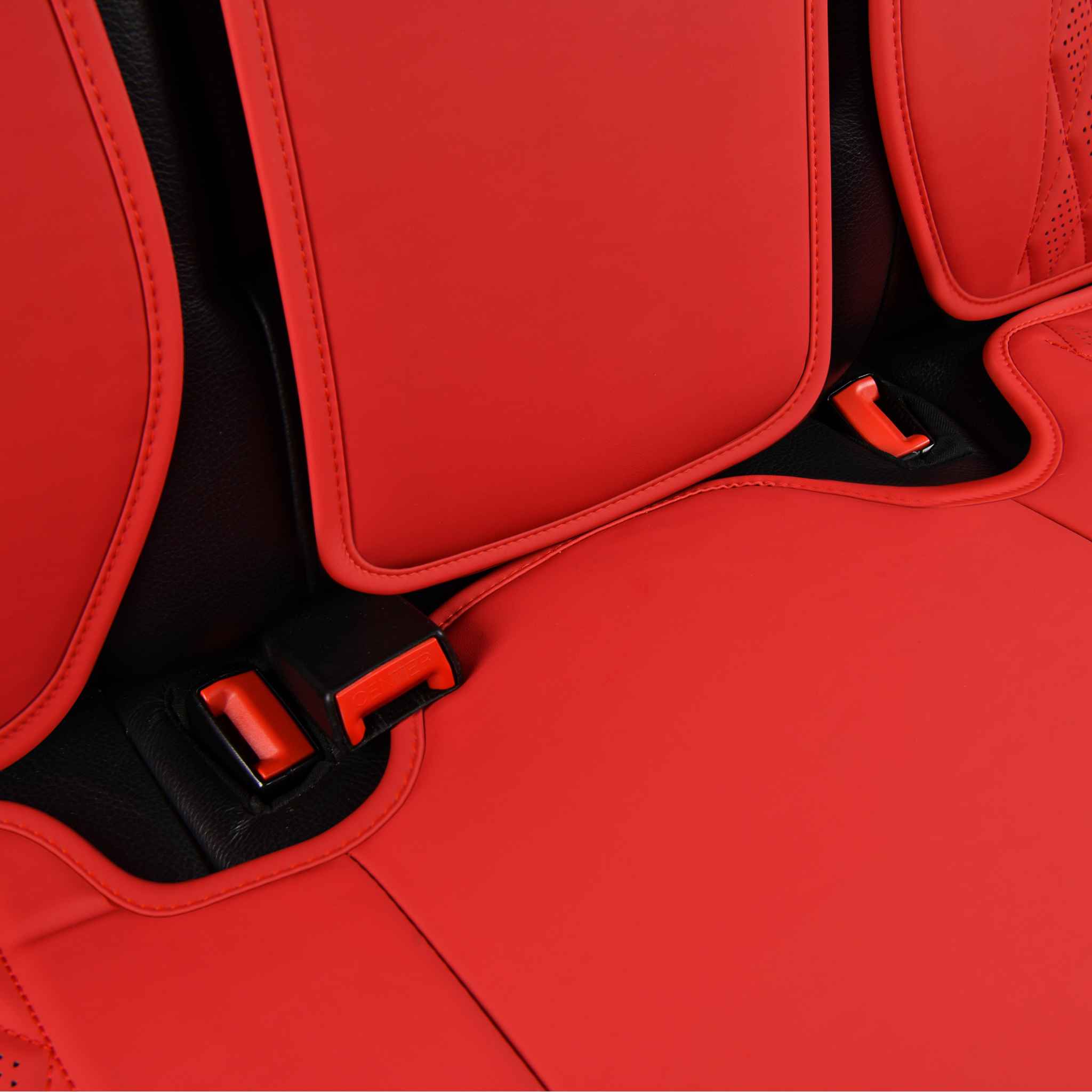 Luxus SeatSkin™ Flow Vegan Leather Seat Covers | Caramel Brown