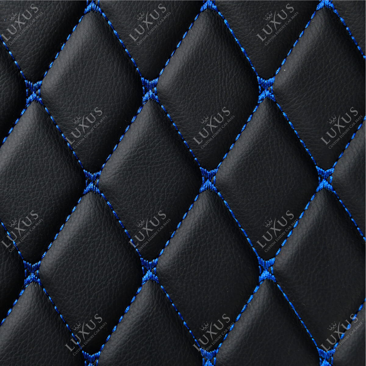 Luxus Car Mats™ - Luxe automattenset met zwarte en blauwe stiksels