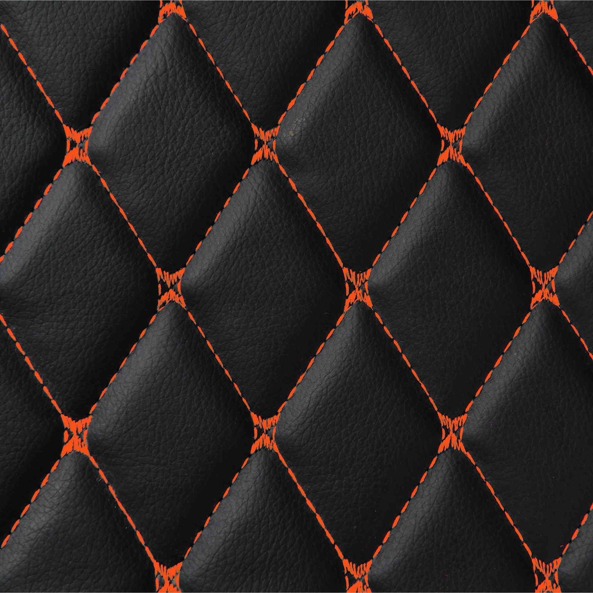 Luxus Car Mats™ - Zwarte en zwarte stiksels 3D luxe lederen koffer-/koffermat