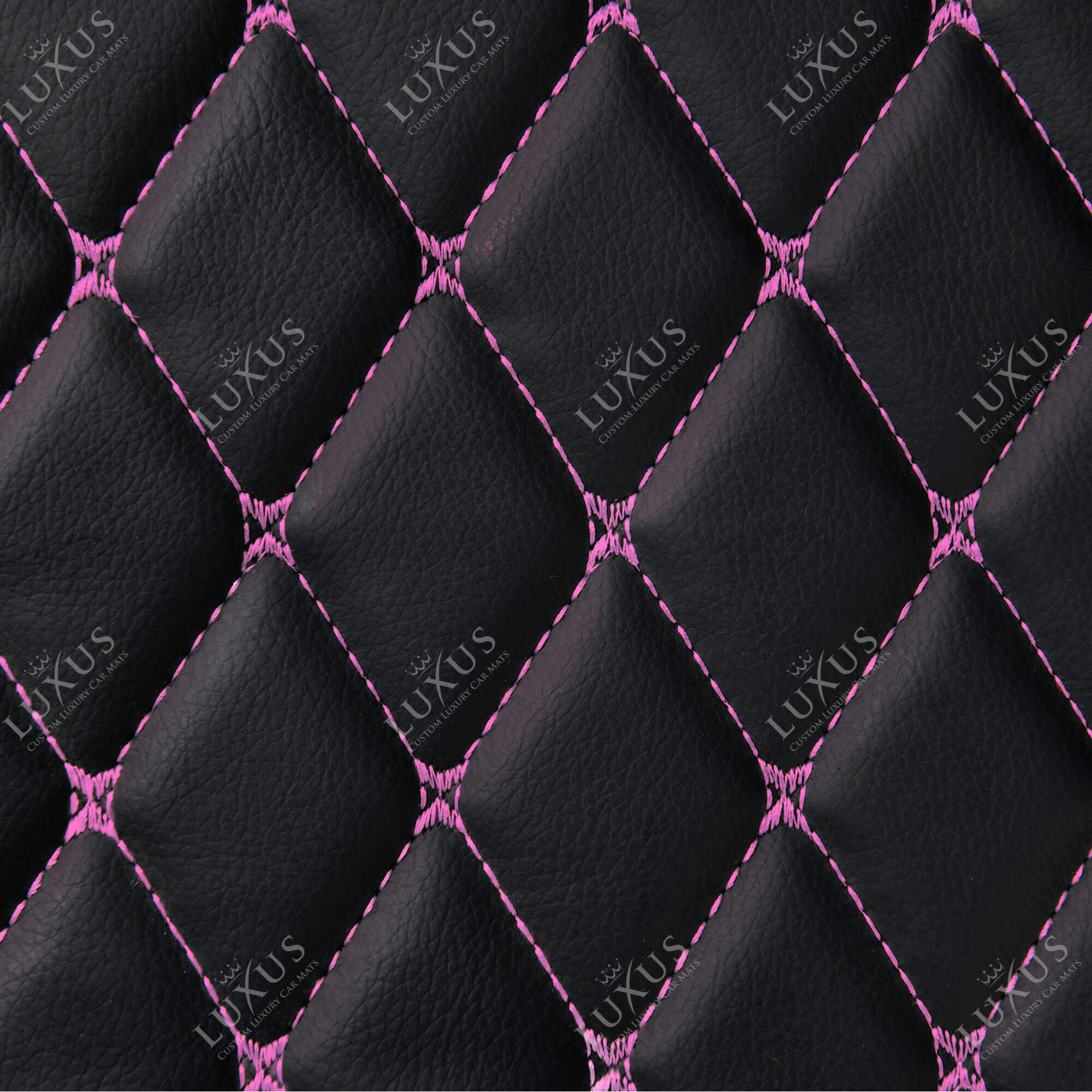 Luxus Car Mats™ - Luxe automattenset met zwarte en paarse stiksels
