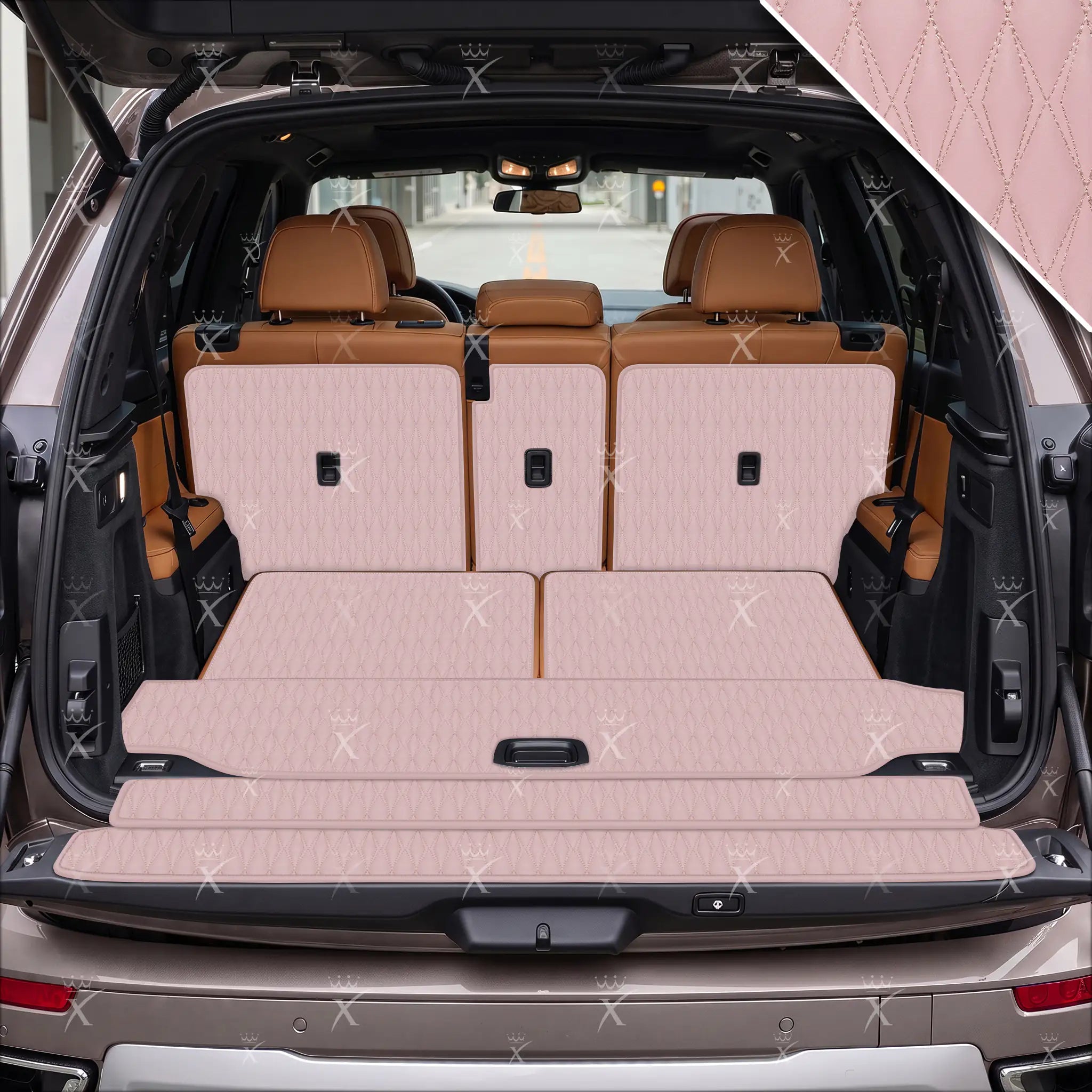 Luxus Twin-Diamond XtendFit Series Trunk Mat | Blossom Pink