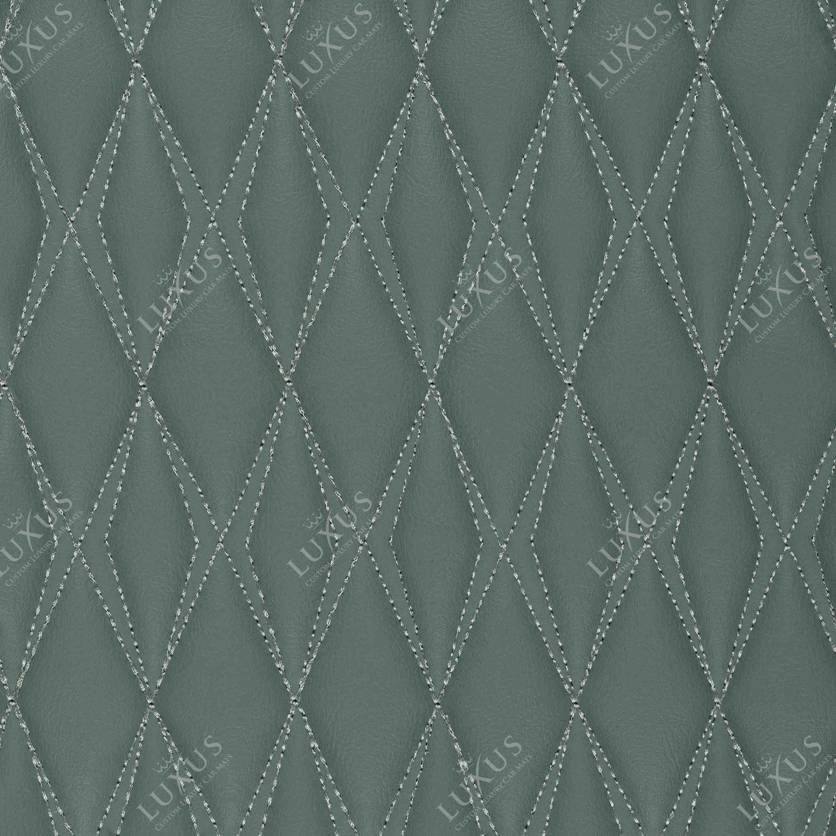 Luxus Premium Twin-Diamond Custom Luxury Car Mats Set | Dove Gray