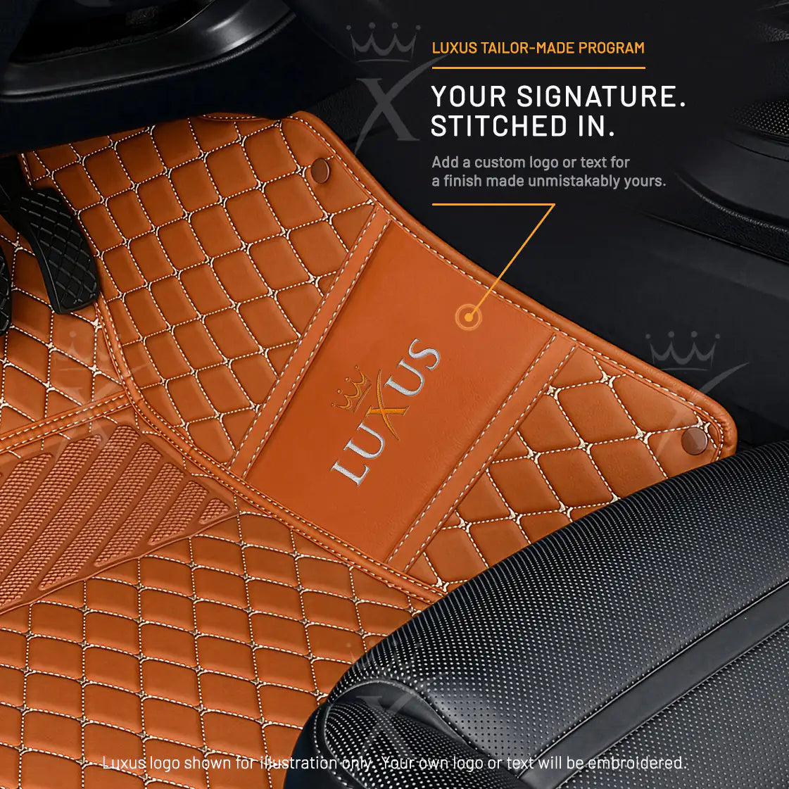 Luxus Car Mats™ – Karamellbraunes Luxus-Automatten-Set