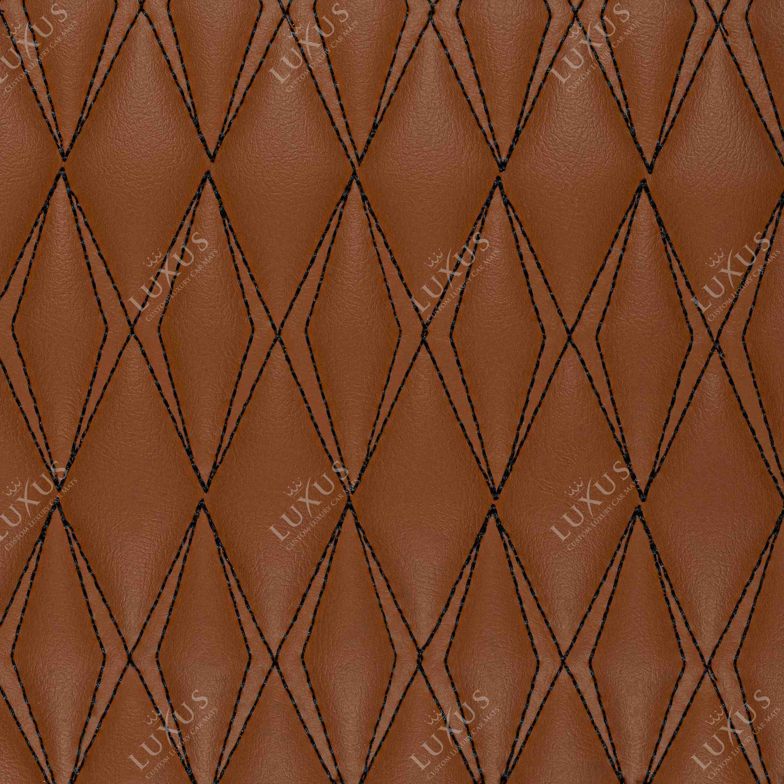 Luxus Premium Twin-Diamond Custom Base Trunk Liner | Chocolate Brown