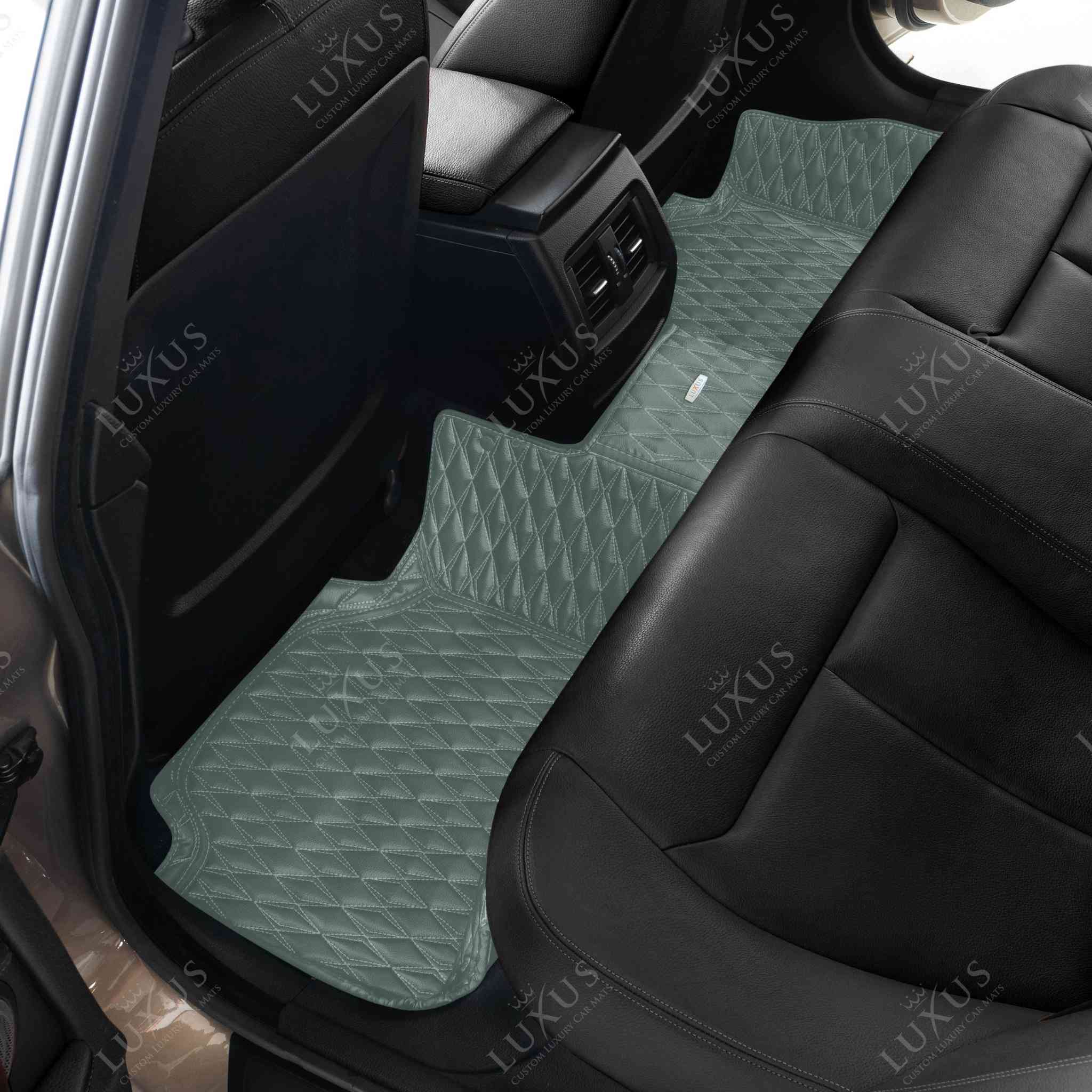 Luxus Premium Twin-Diamond Custom Luxury Car Mats Set | Dove Gray
