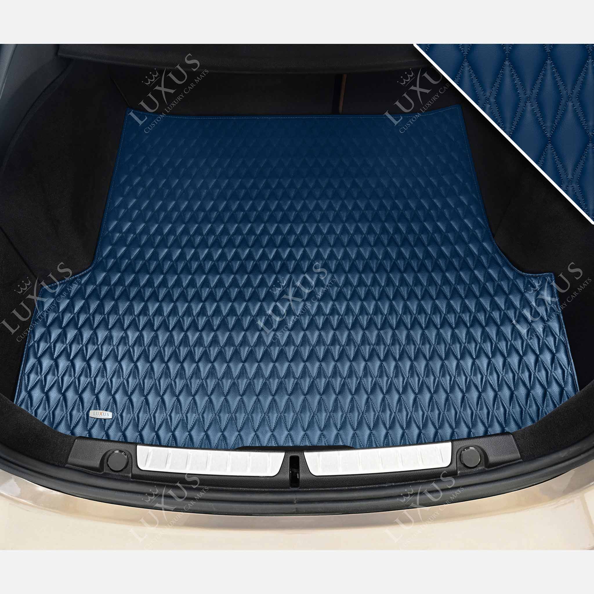 Luxus Premium Twin-Diamond Custom Base Trunk Liner | Midnight Blue