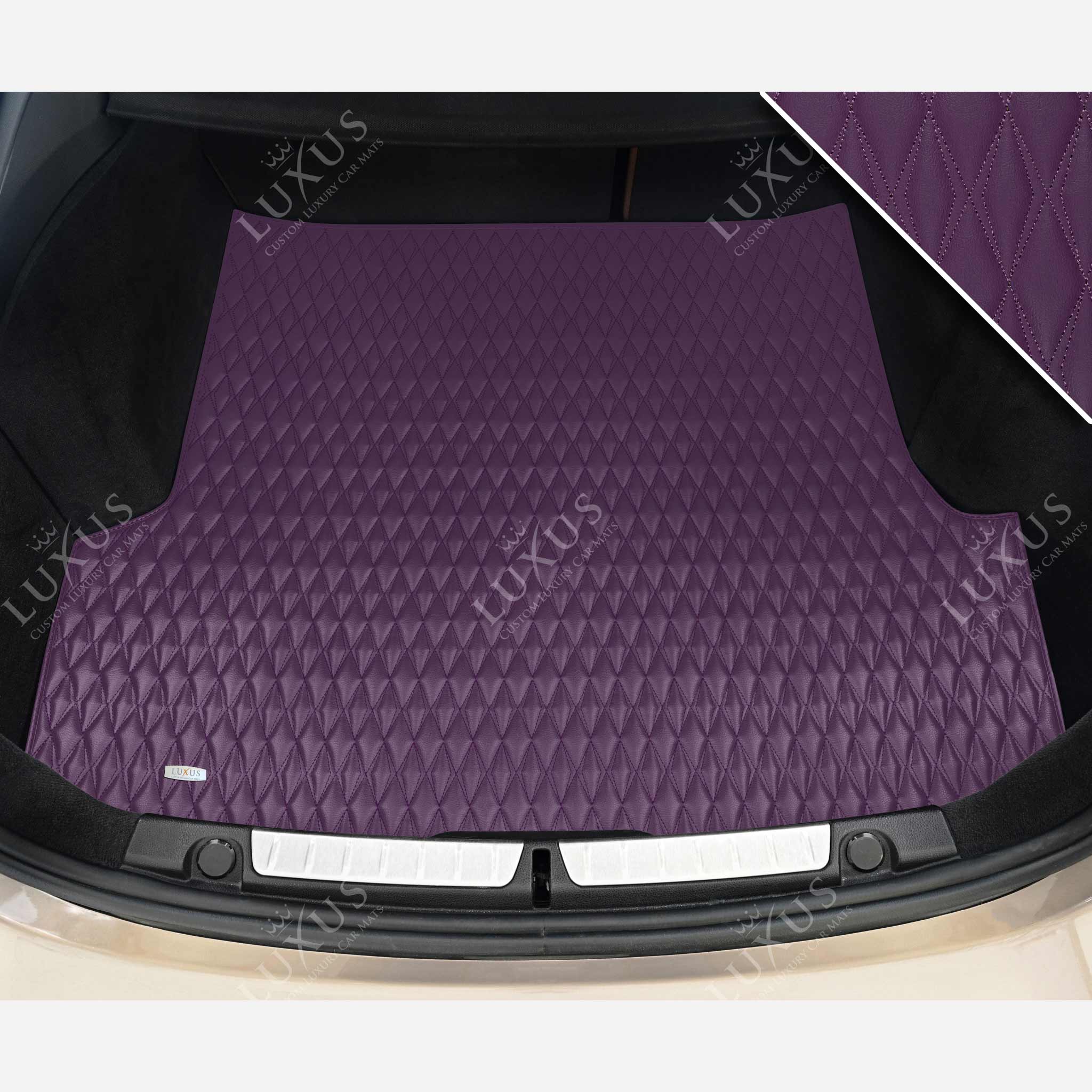 Luxus Premium Twin-Diamond Custom Base Trunk Liner | Plum Purple