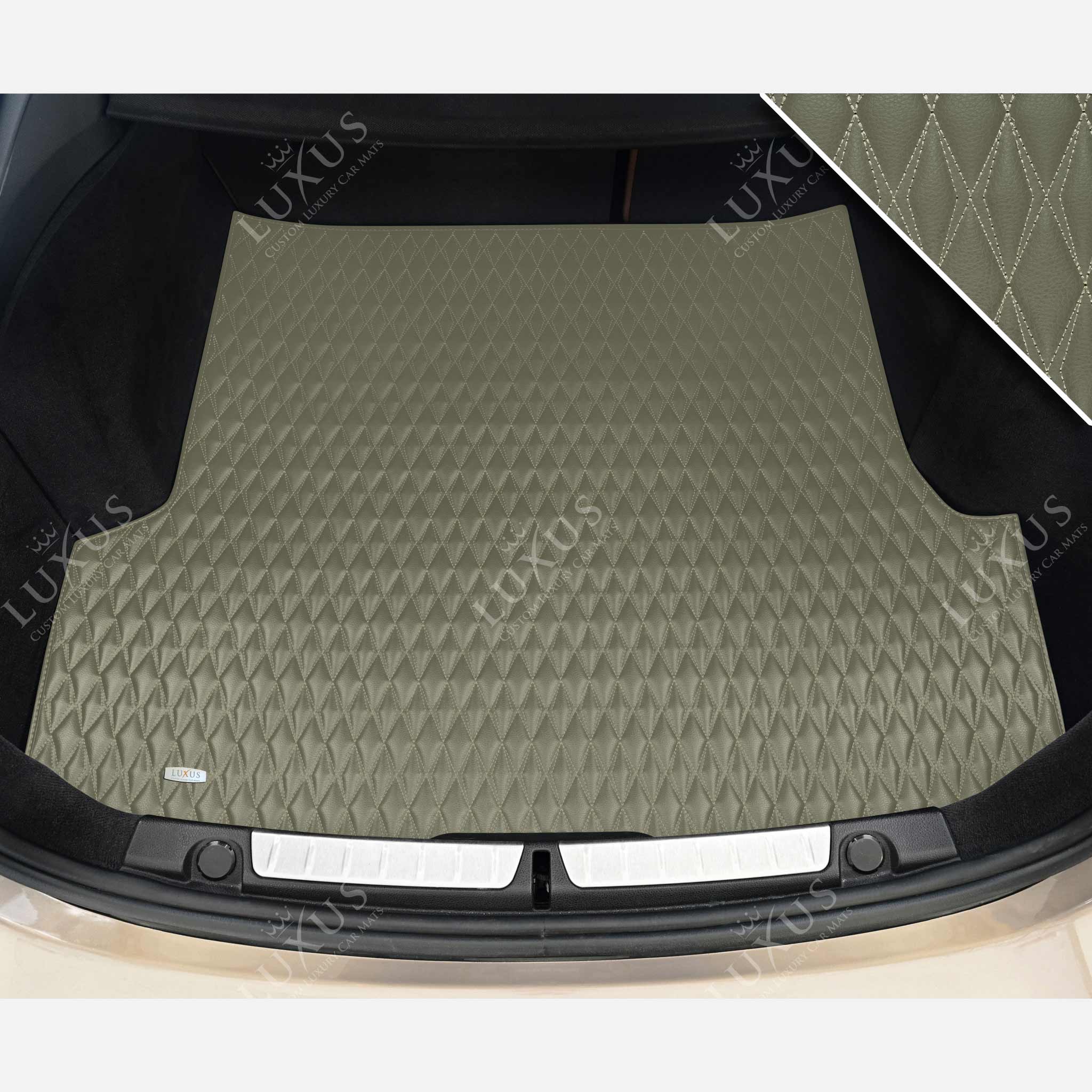 Luxus Premium Twin-Diamond Custom Base Trunk Liner | Brownish Gray