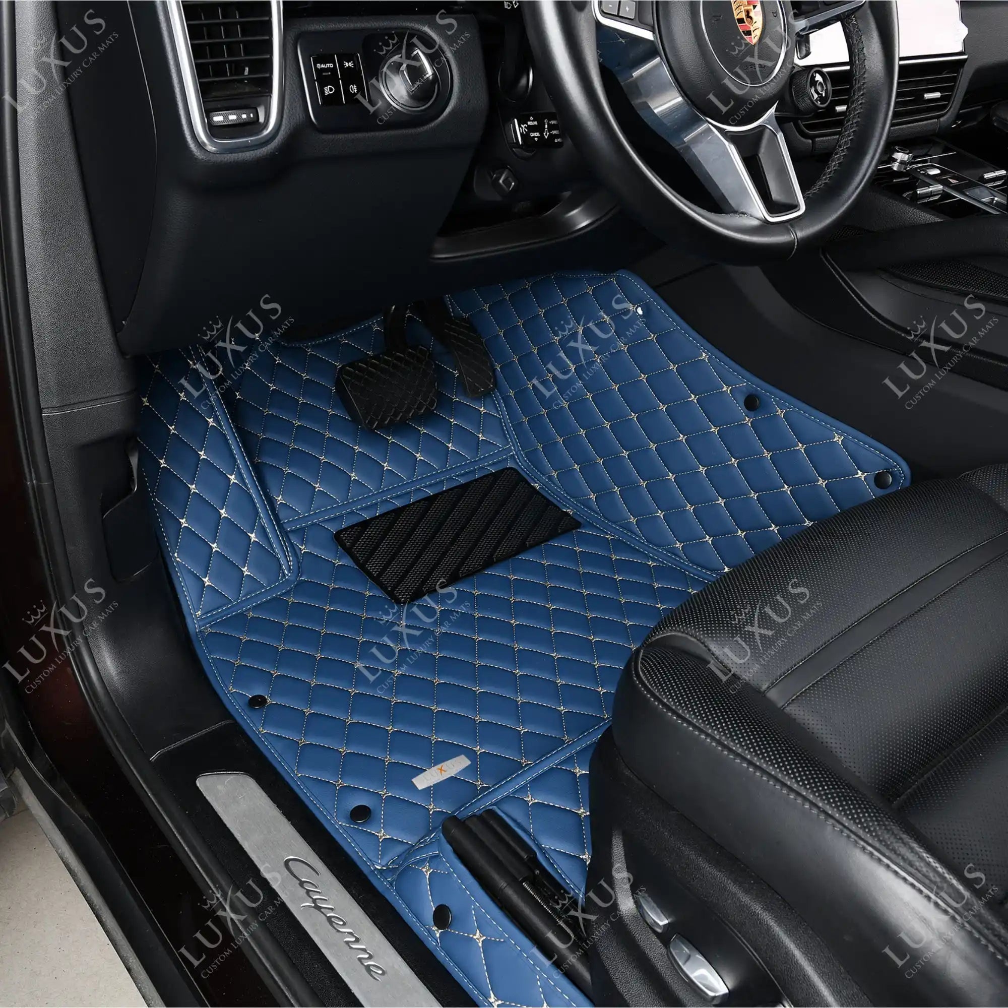 Luxus Car Mats™ - Vintage blauwe luxe automatten set