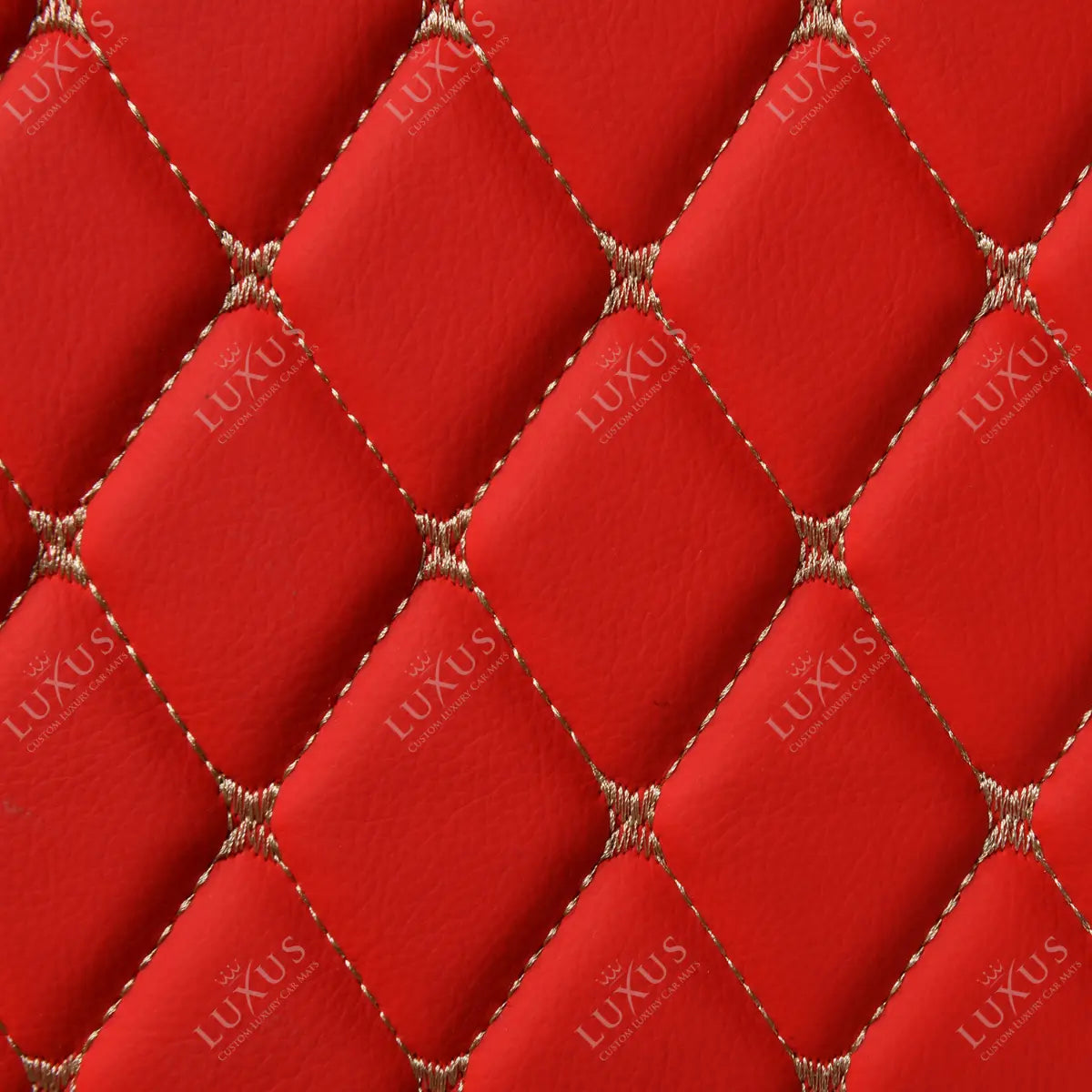 Luxus Car Mats™ – Ferrari Red 3D Luxus-Leder-Kofferraum-/Kofferraummatte
