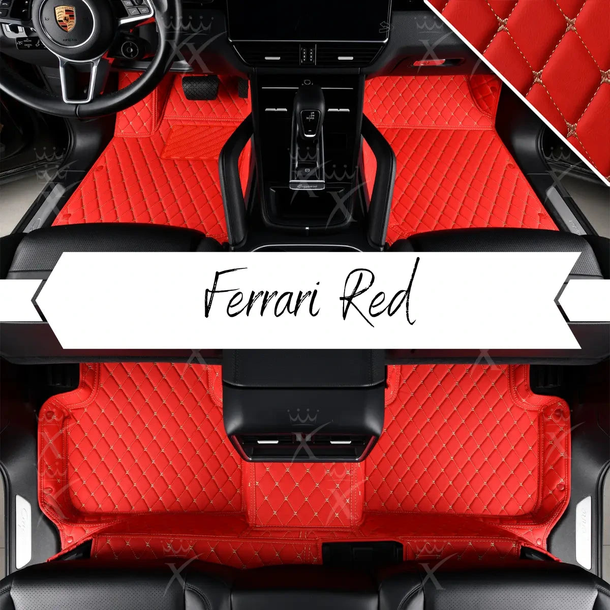Luxus Car Mats™ - Ferrari Rode Luxe Automatten Set