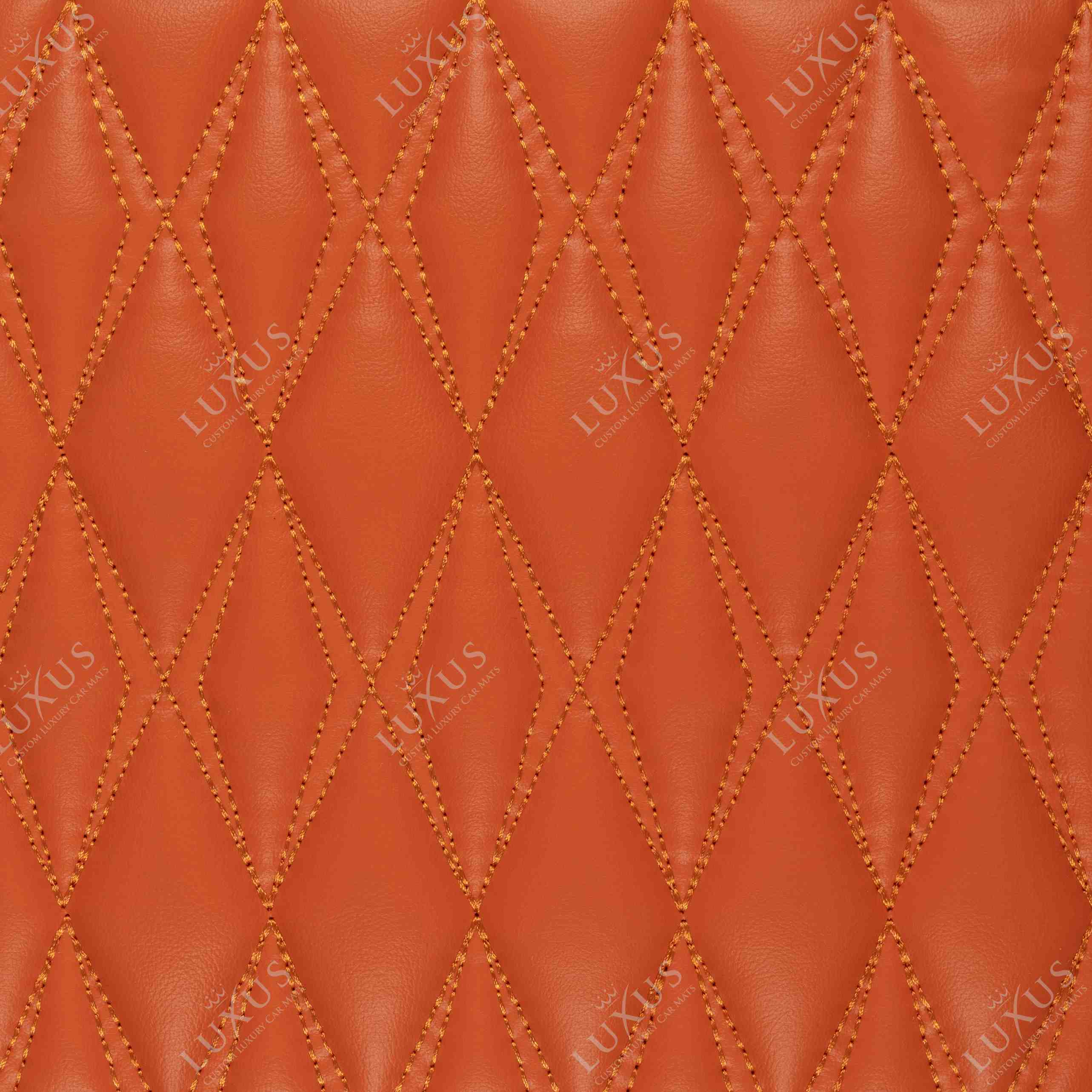 Luxus Premium Twin-Diamond Custom Base Trunk Liner | Fiery Orange