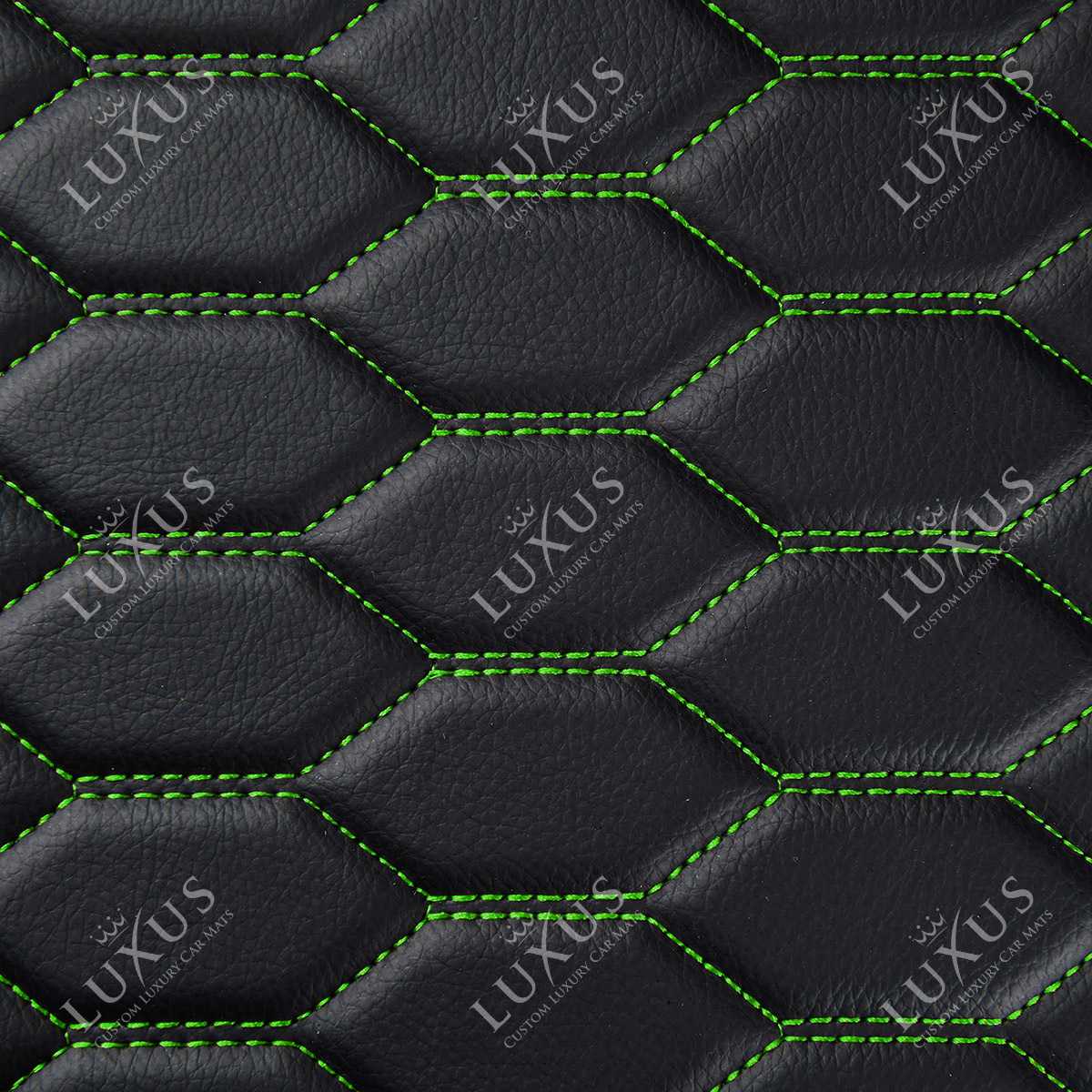 Luxus 360Fit Premium Honeycomb Custom Trunk Liner | Black & Green Stitching