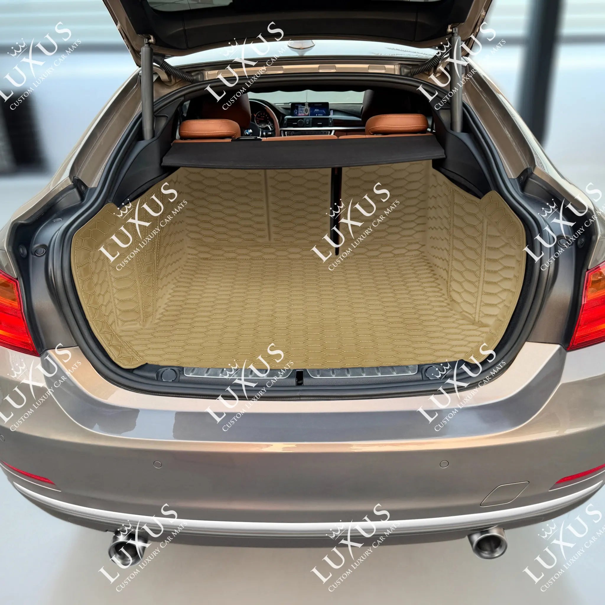 Luxus 360Fit Premium Honeycomb Custom Trunk Liner | Cream Beige