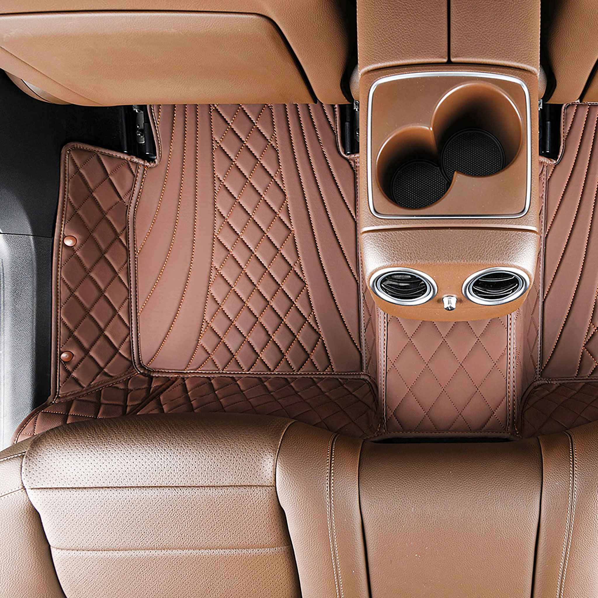 Luxus Exclusive Hybrid Custom Car Mats Set | Chocolate Brown