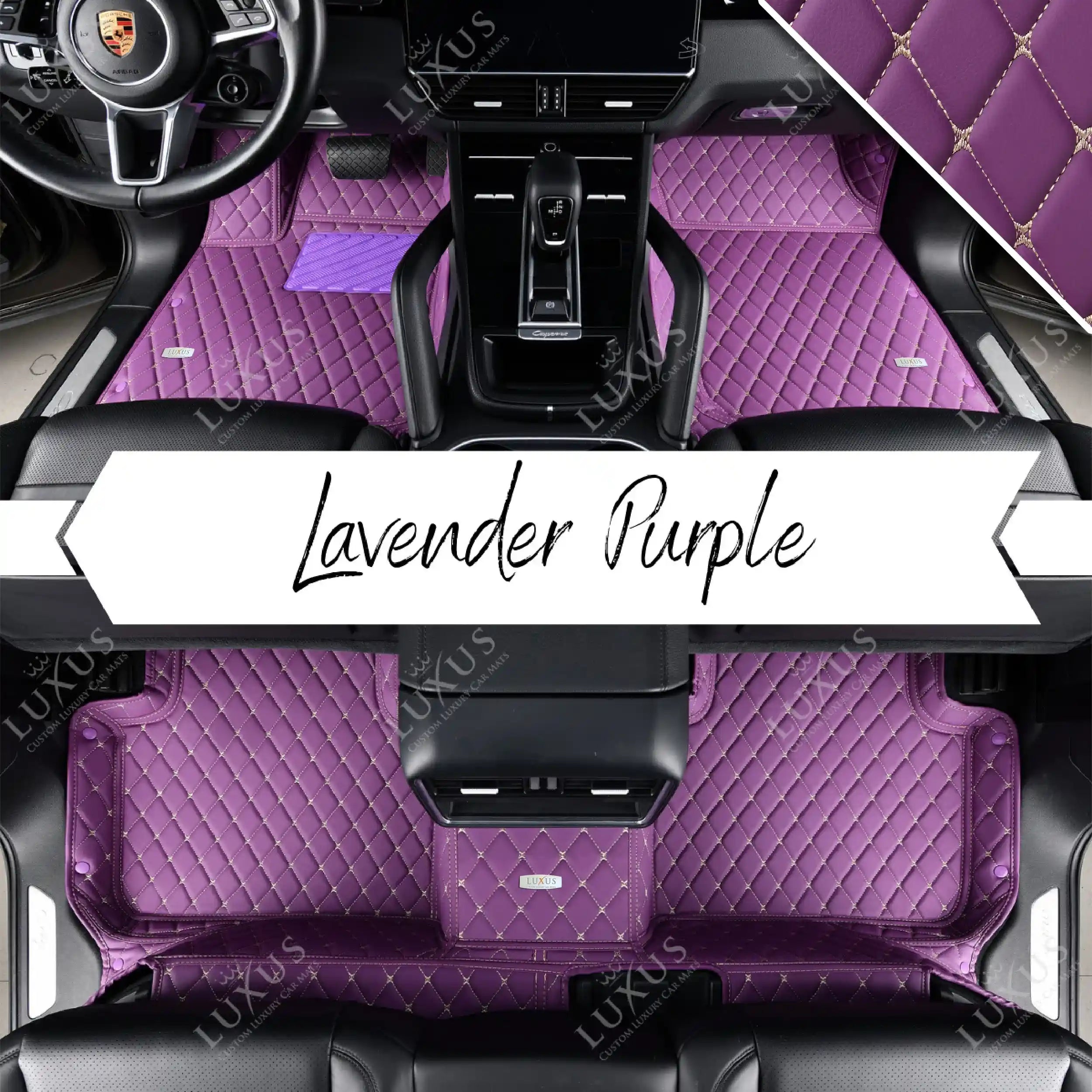 Luxus Car Mats™ – Luxus-Automatten-Set in Lavendel-Purpur