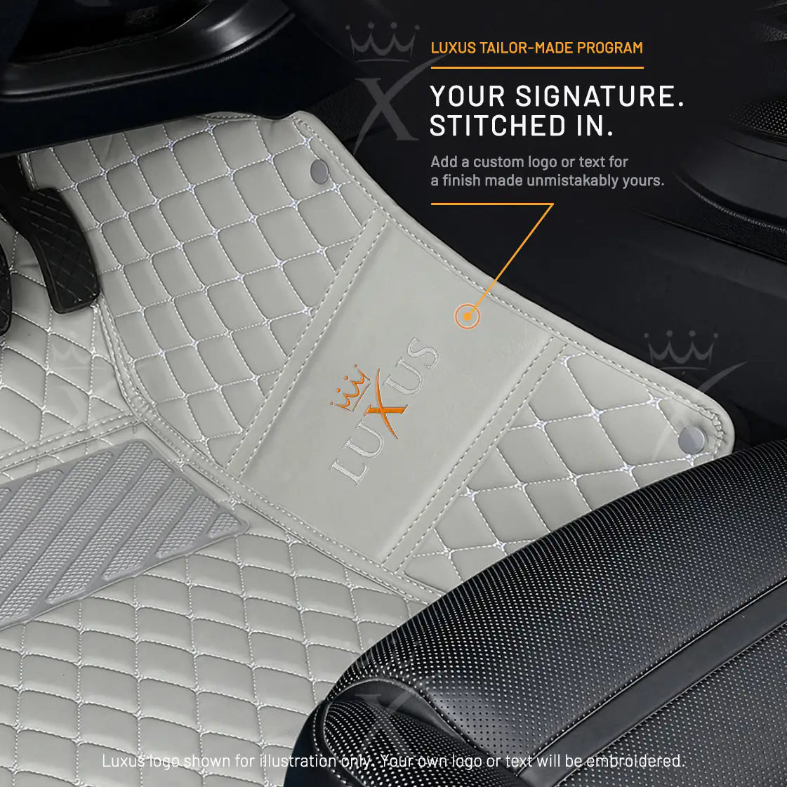 Luxus Car Mats™ - Luxe automattenset met zwarte en blauwe stiksels