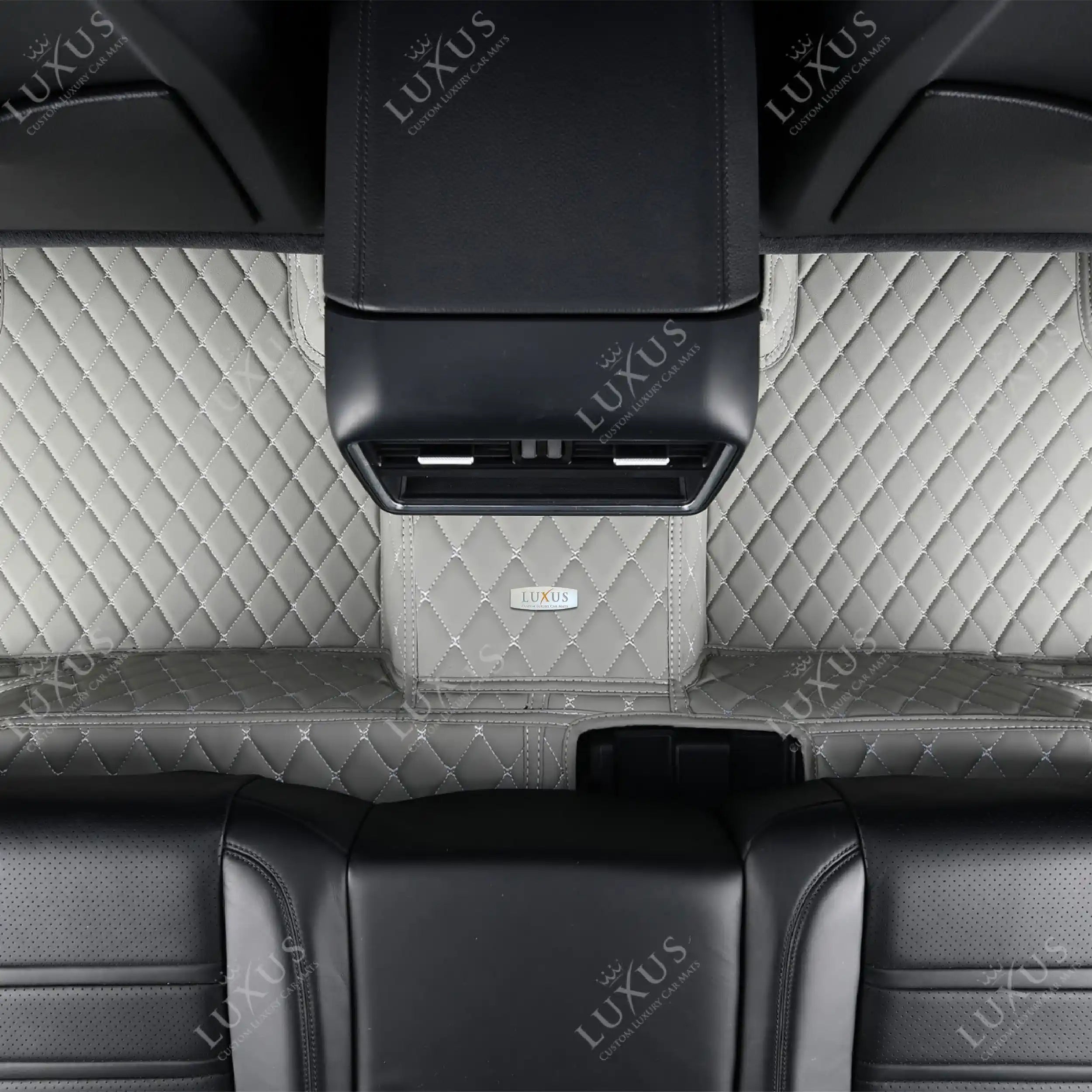 Luxus Premium Diamond Custom Car Mats Set | Light Gray