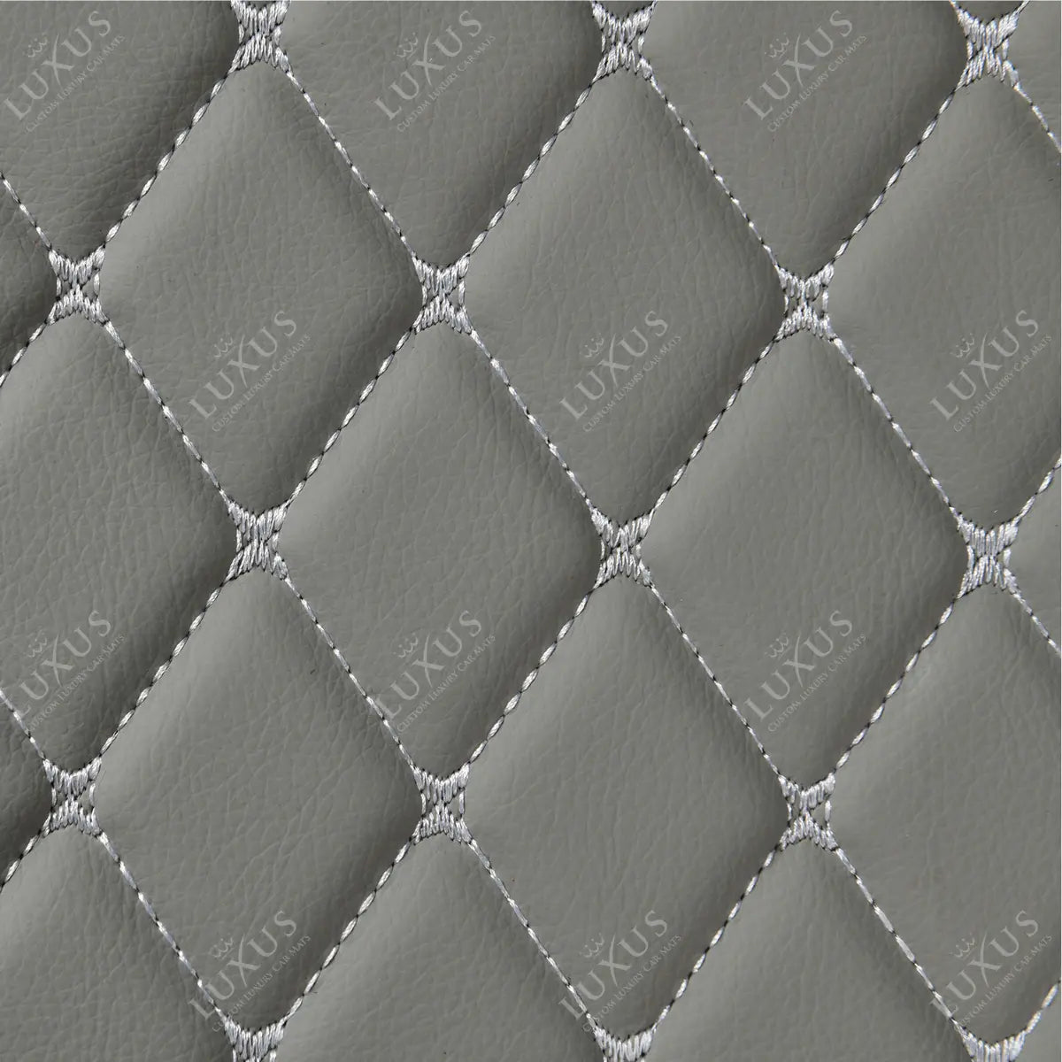 Luxus Car Mats™ - Tappetino per bagagliaio/stivale in pelle di lusso 3D grigio chiaro