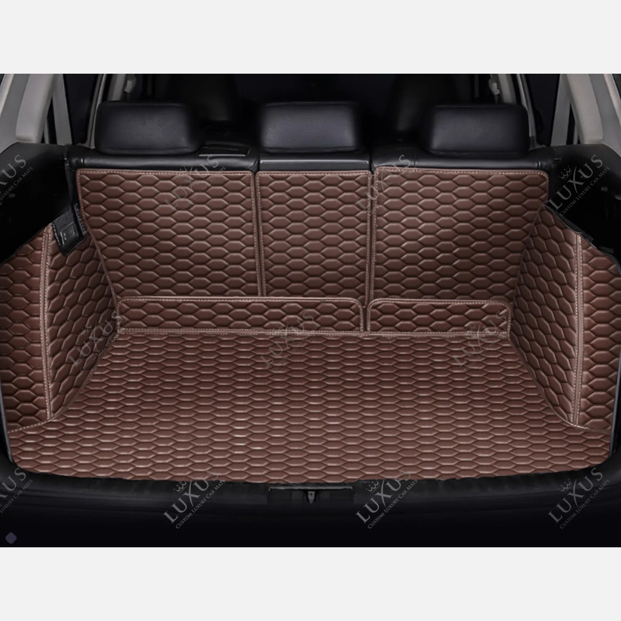 Luxus 360Fit Premium Honeycomb Custom Trunk Liner | Chocolate Brown