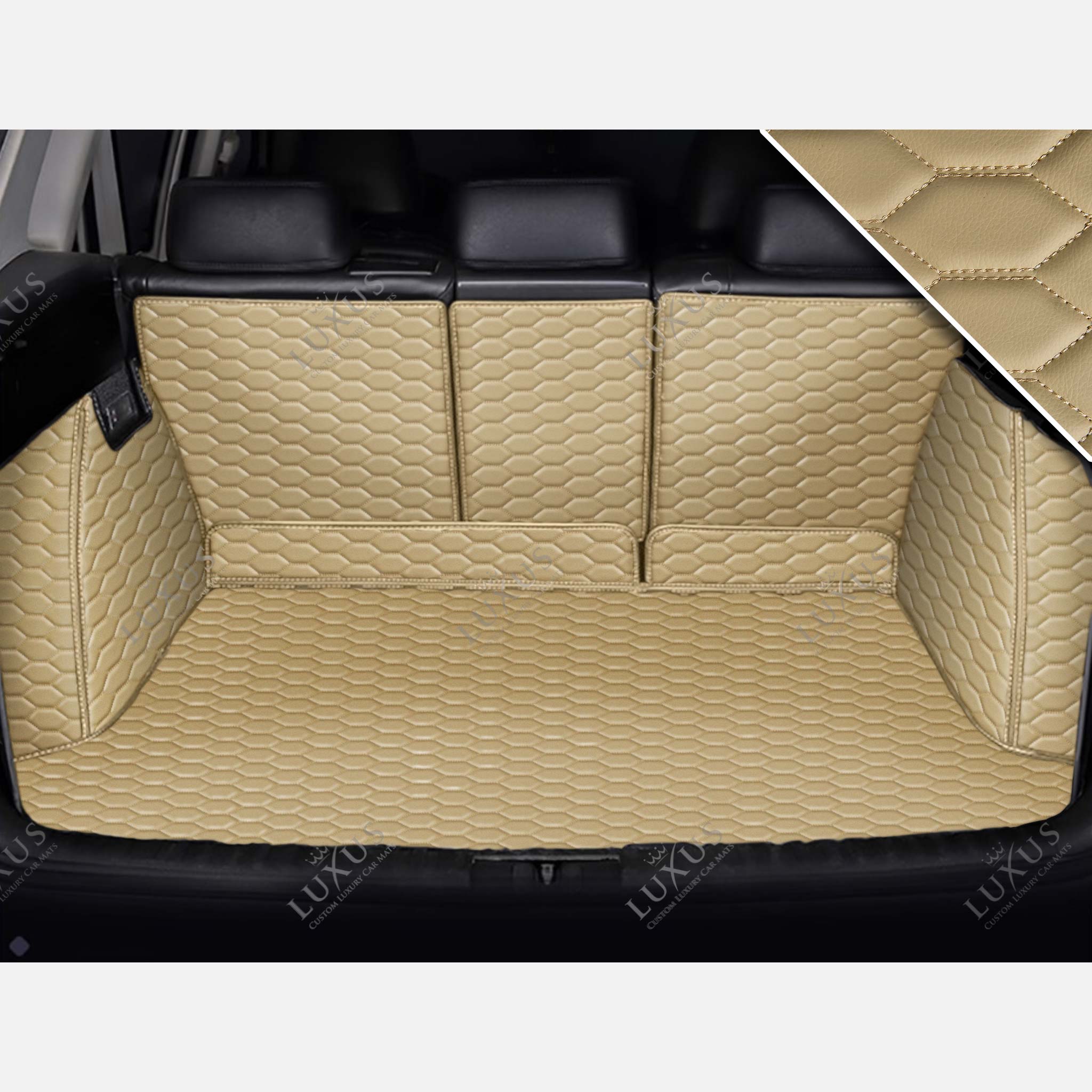 Luxus 360Fit Premium Honeycomb Custom Trunk Liner | Cream Beige