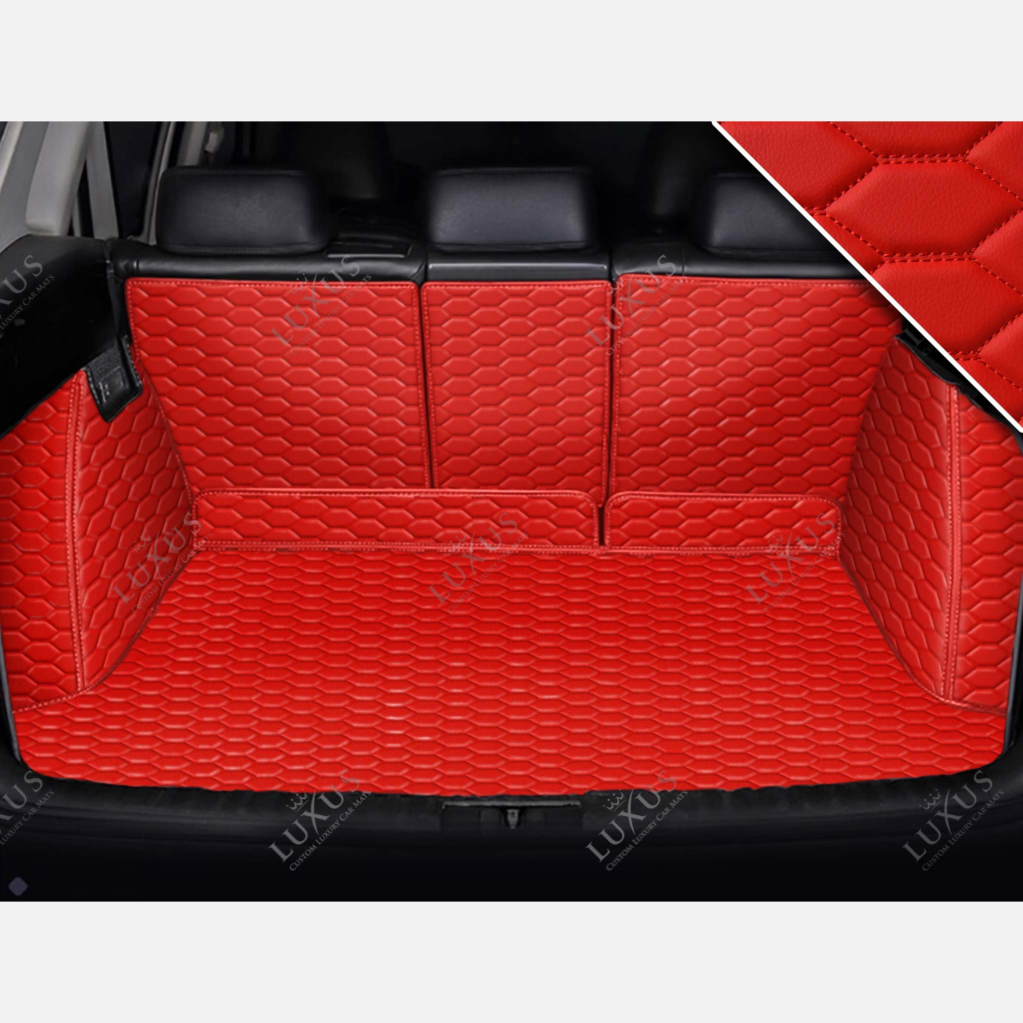 Luxus 360Fit Premium Honeycomb Custom Trunk Liner | Ferrari Red