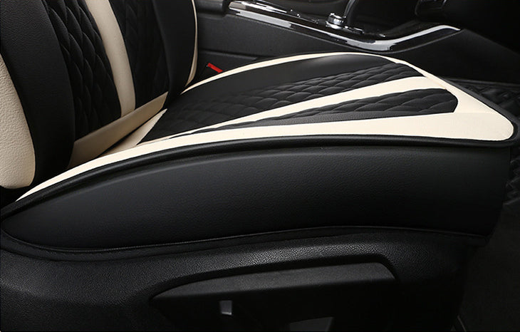 Black & White Universal Diamond Stitching Luxury Seat Covers