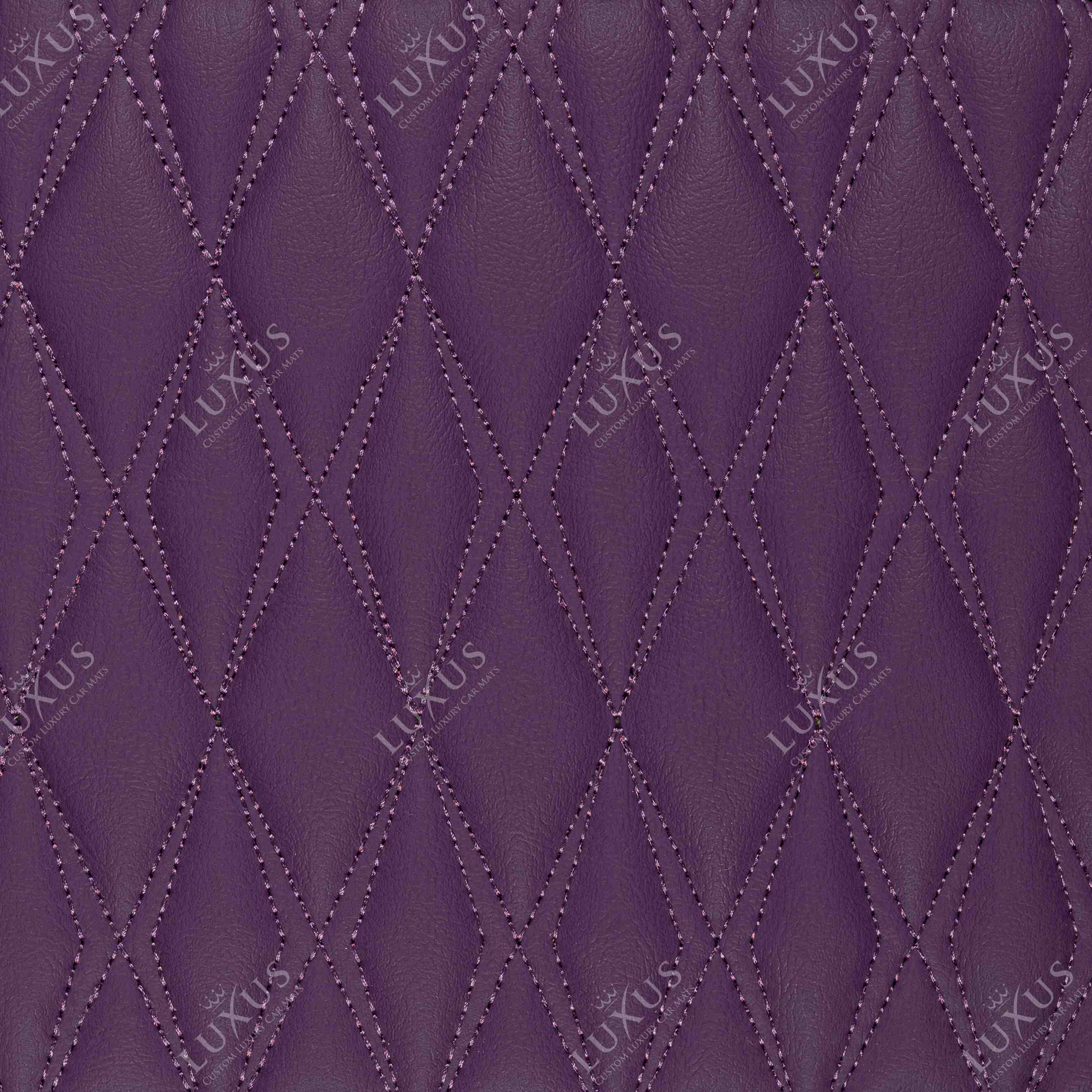 Luxus Premium Twin-Diamond Custom Luxury Car Mats Set | Plum Purple