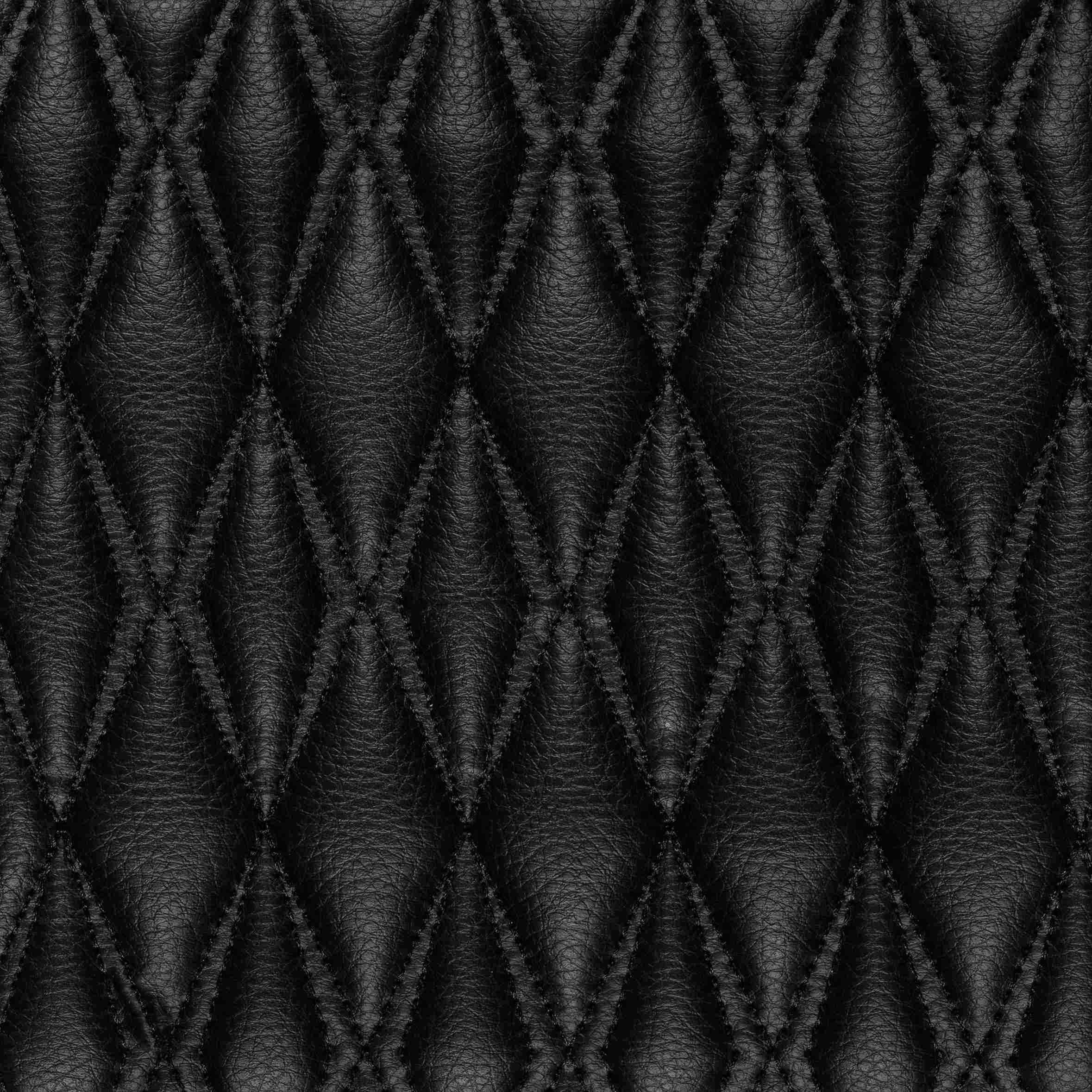 Tappetini per auto Luxus™ - Tappetino per bagagliaio/stivale in pelle di lusso 3D con cuciture nere e nere
