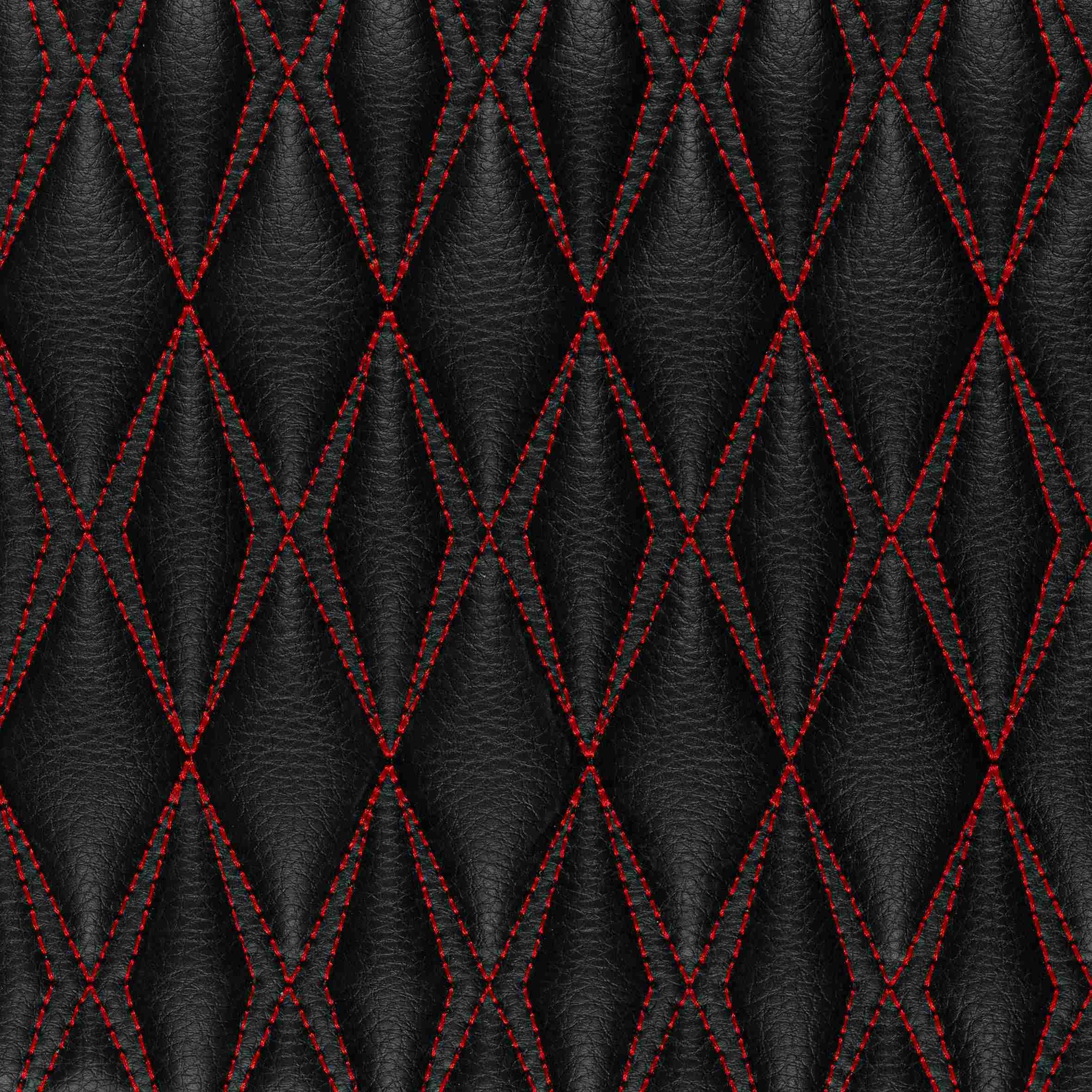 Luxus Car Mats™ - Svart og svart søm 3D luksusskinnstøvel/bagasjematte