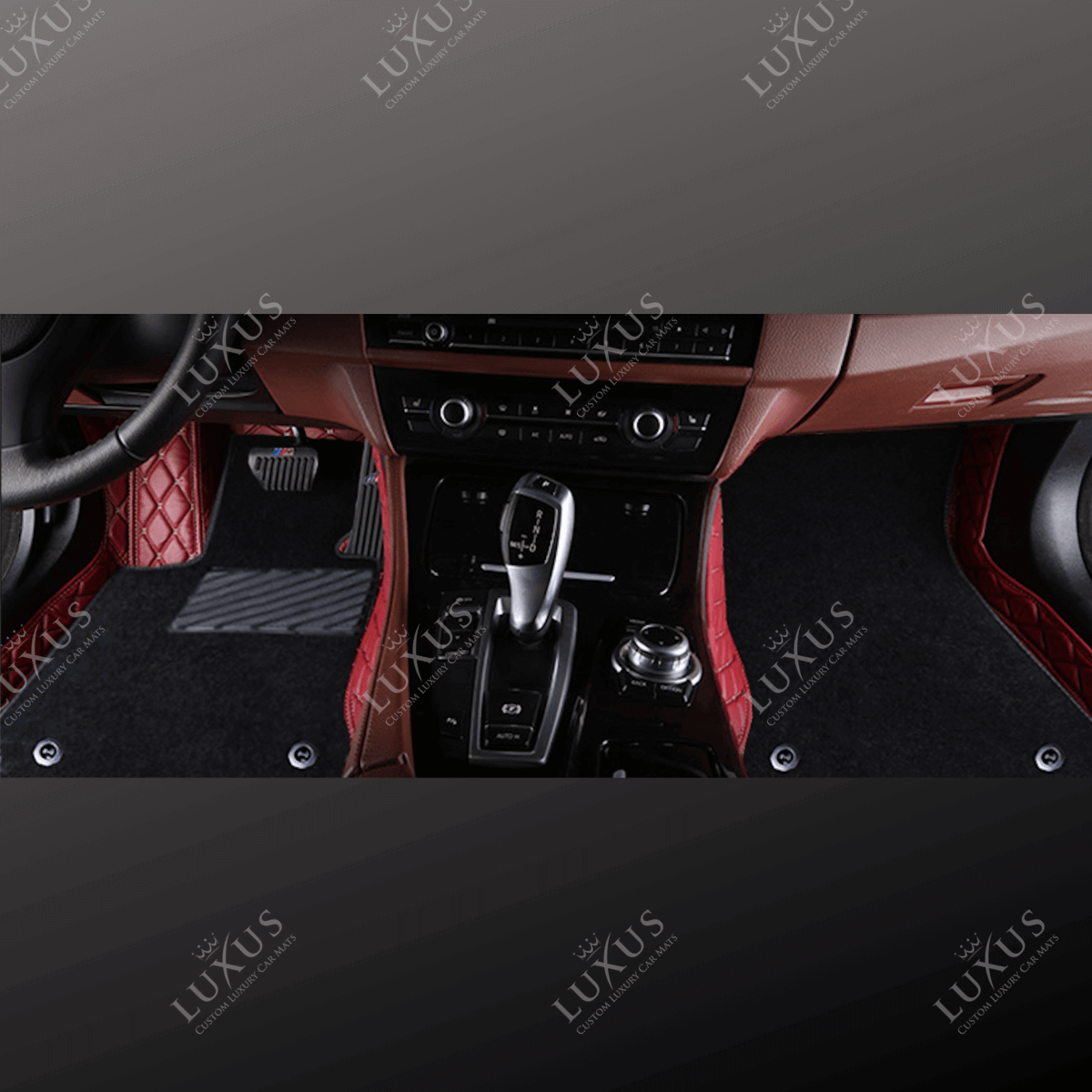 Luxus Car Mats™ - Luxe automattenset met zwarte en blauwe stiksels