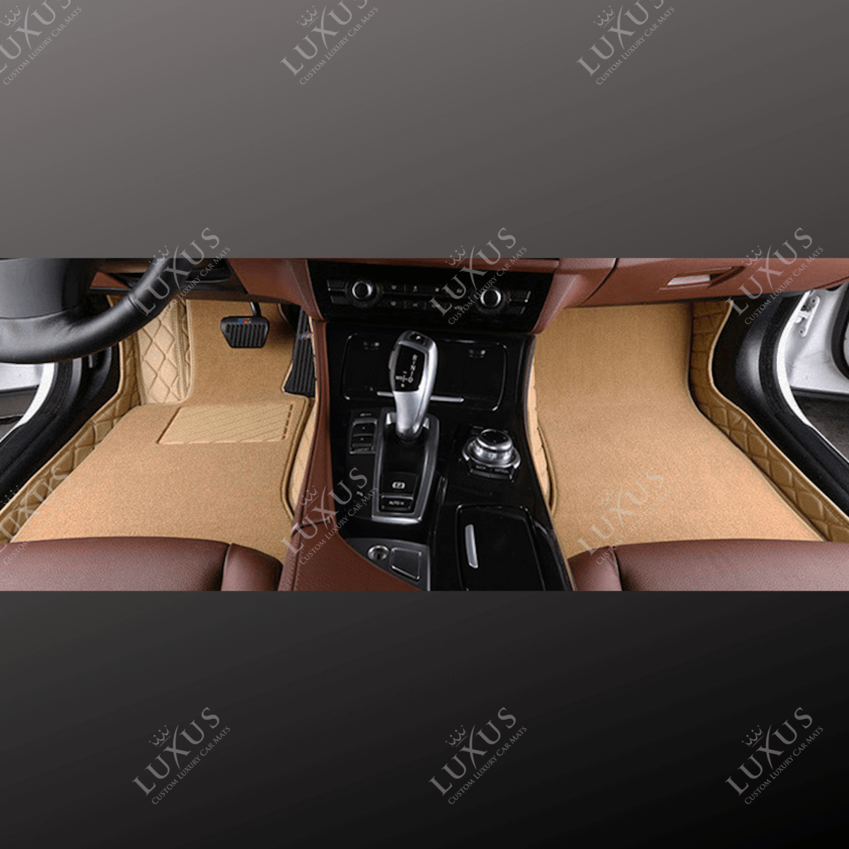 Luxus Car Mats™ - Juego de alfombrillas de lujo con costuras negras y azules