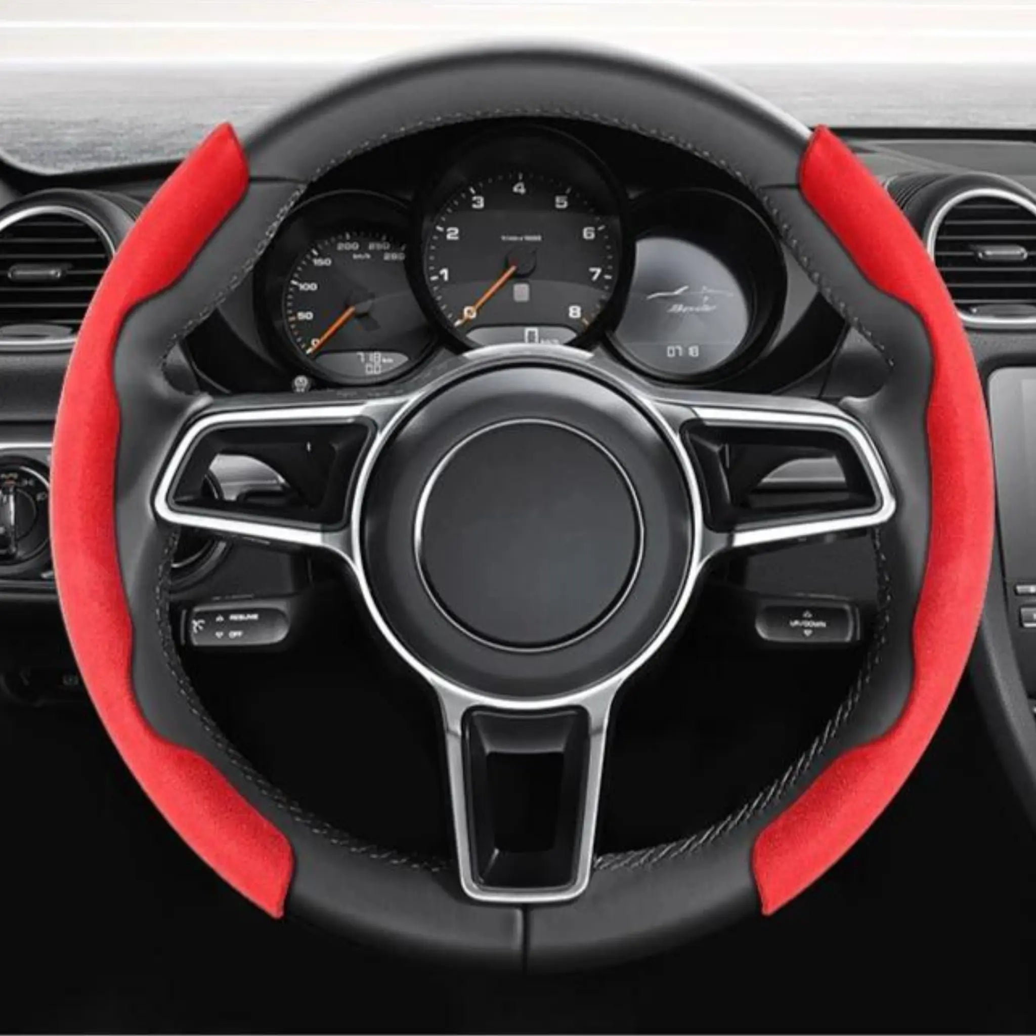 Luxus Suede Minimalist Steering Wheel Cover