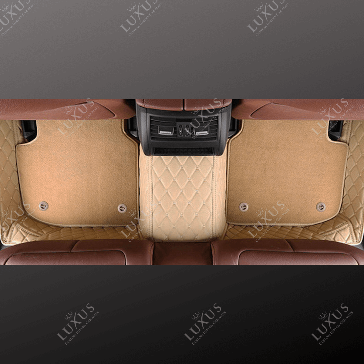 Luxus Car Mats™ - Juego de alfombrillas de lujo con costuras negras y azules
