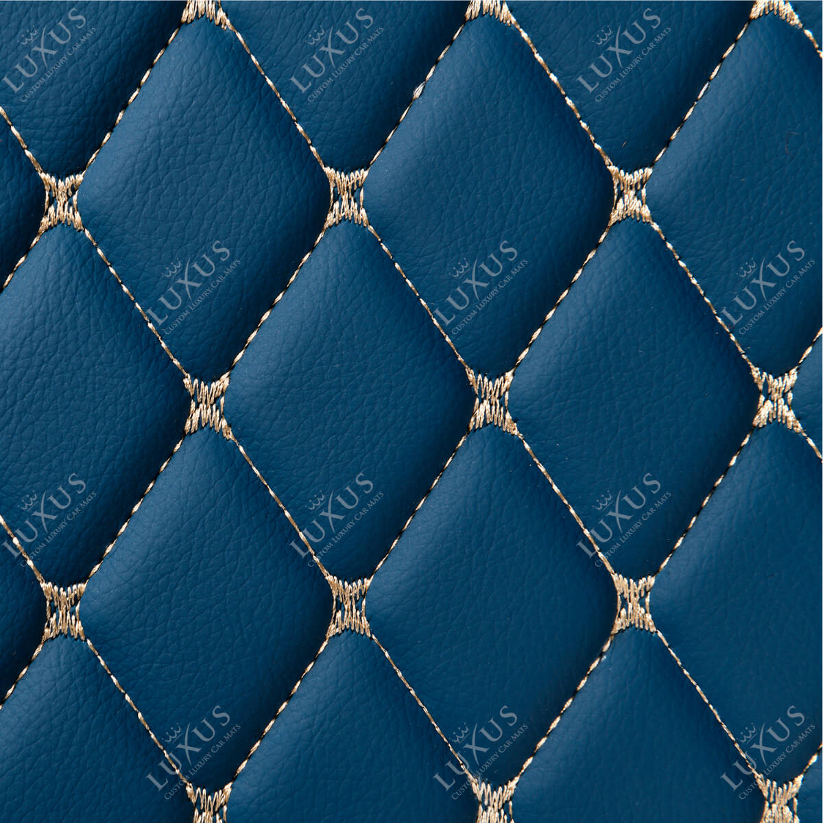 Luxus Premium Diamond Custom Car Mats Set | Vintage Blue