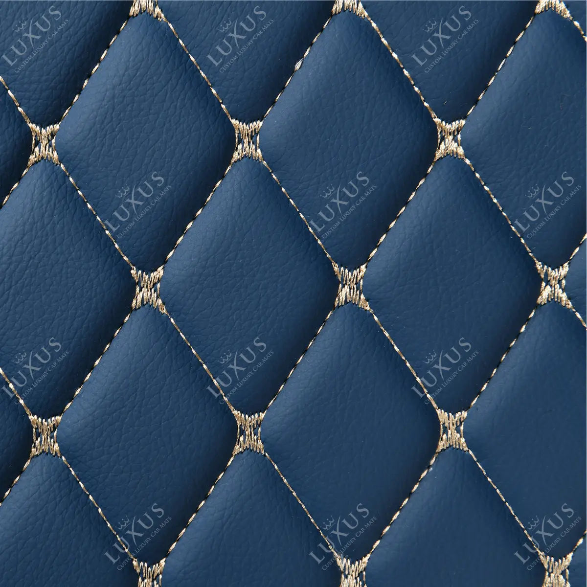 Luxus Car Mats™ – Vintage Blue 3D Luxury Leather Boot/Kofferraummatte