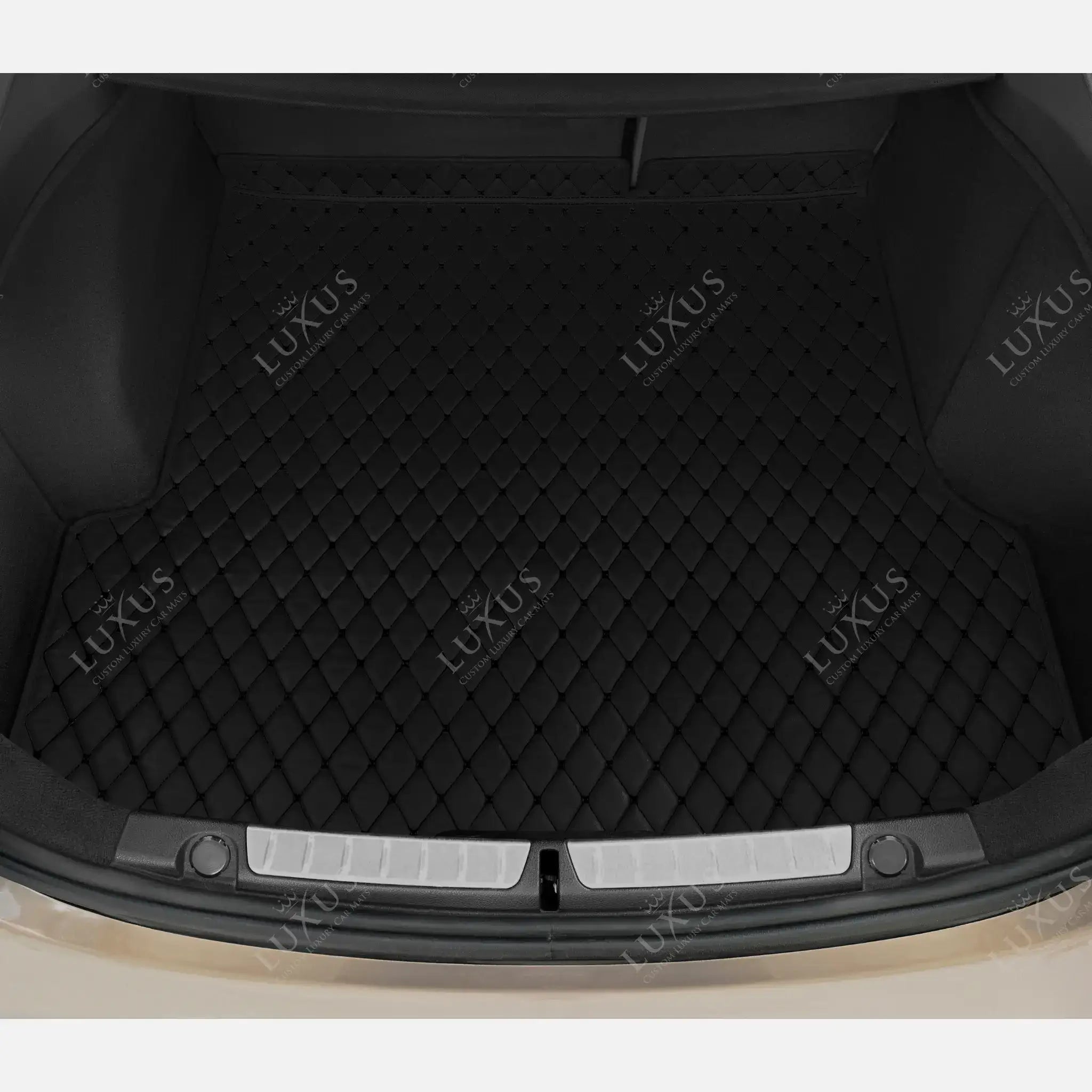 Copy of Black & Black Stitching Diamond Luxury Boot/Trunk Mat