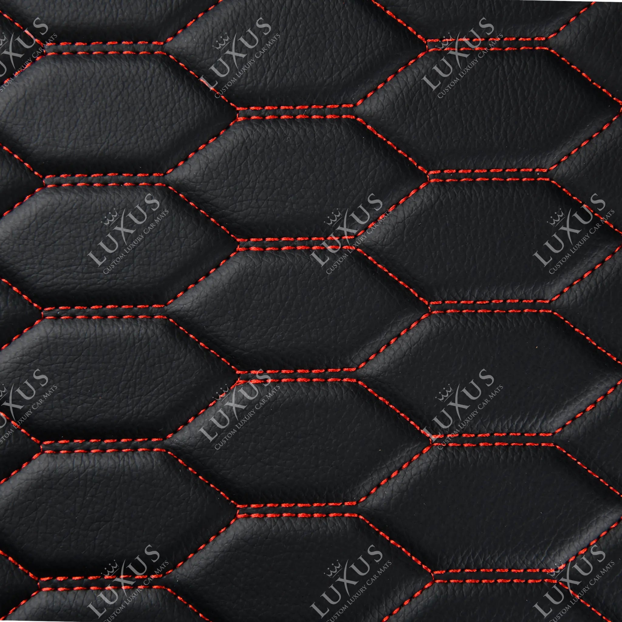Sample | Honeycomb Series | Black & Red Stitching